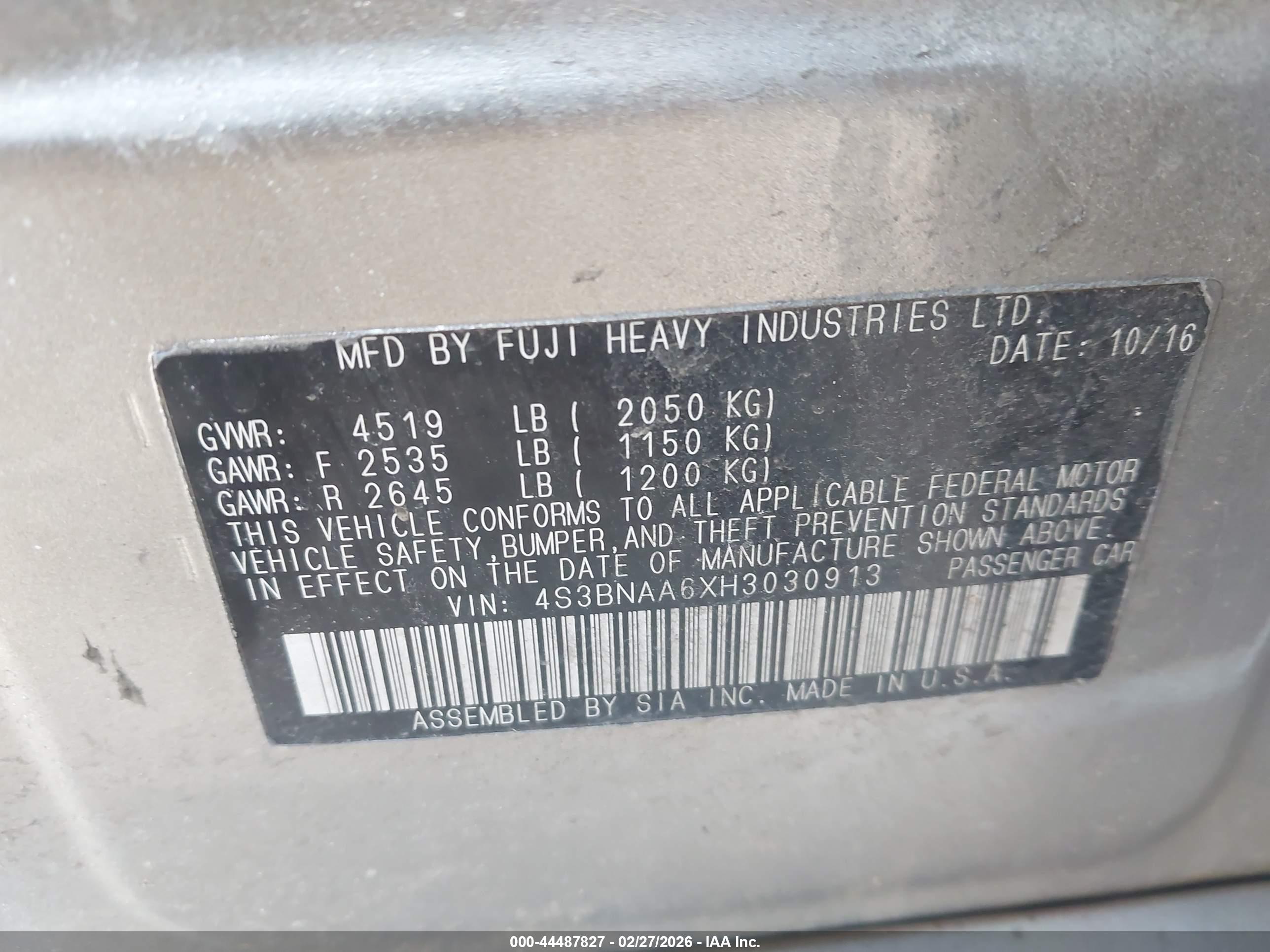 SUBARU LEGACY image 9