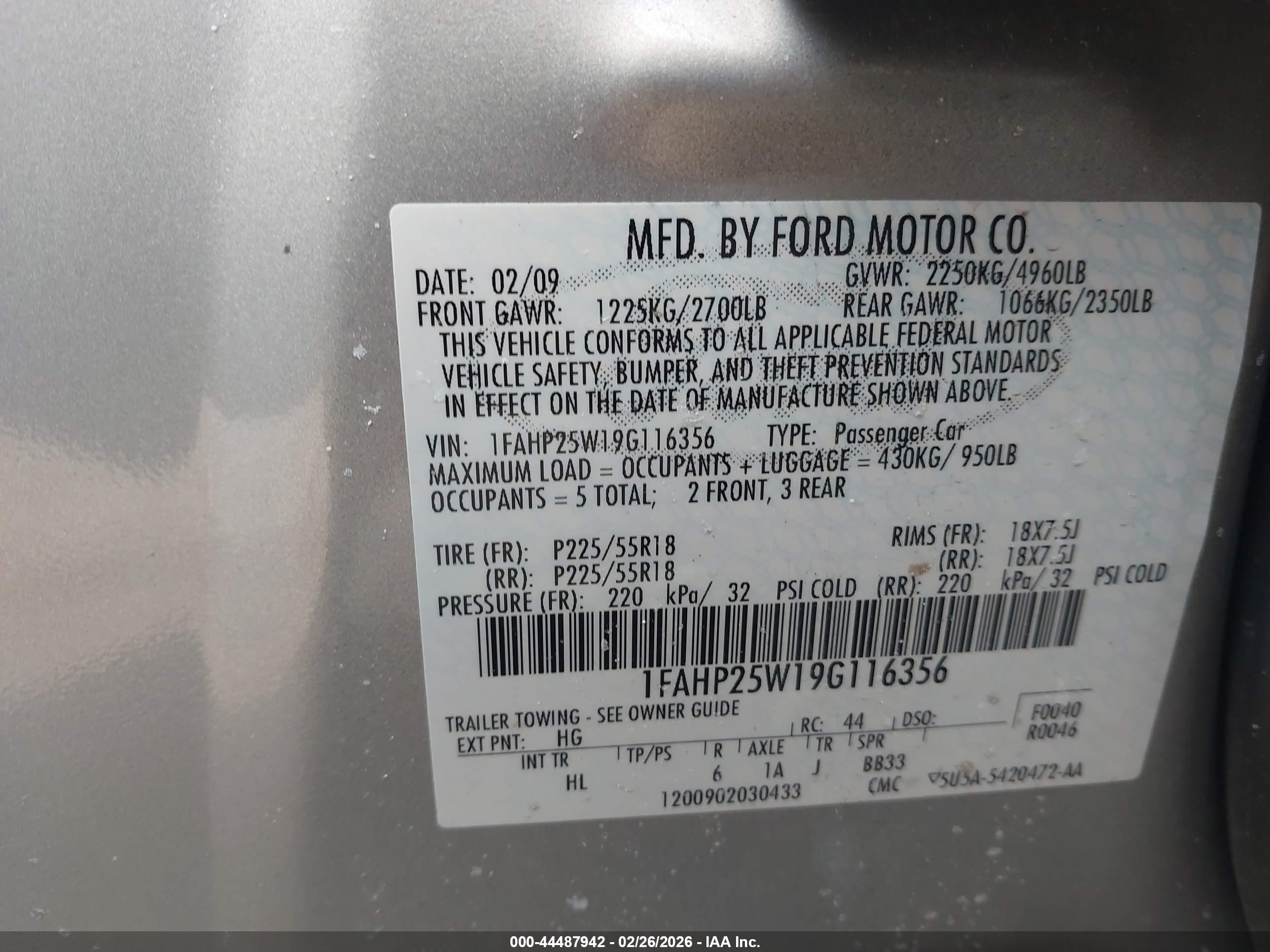 FORD TAURUS image 9