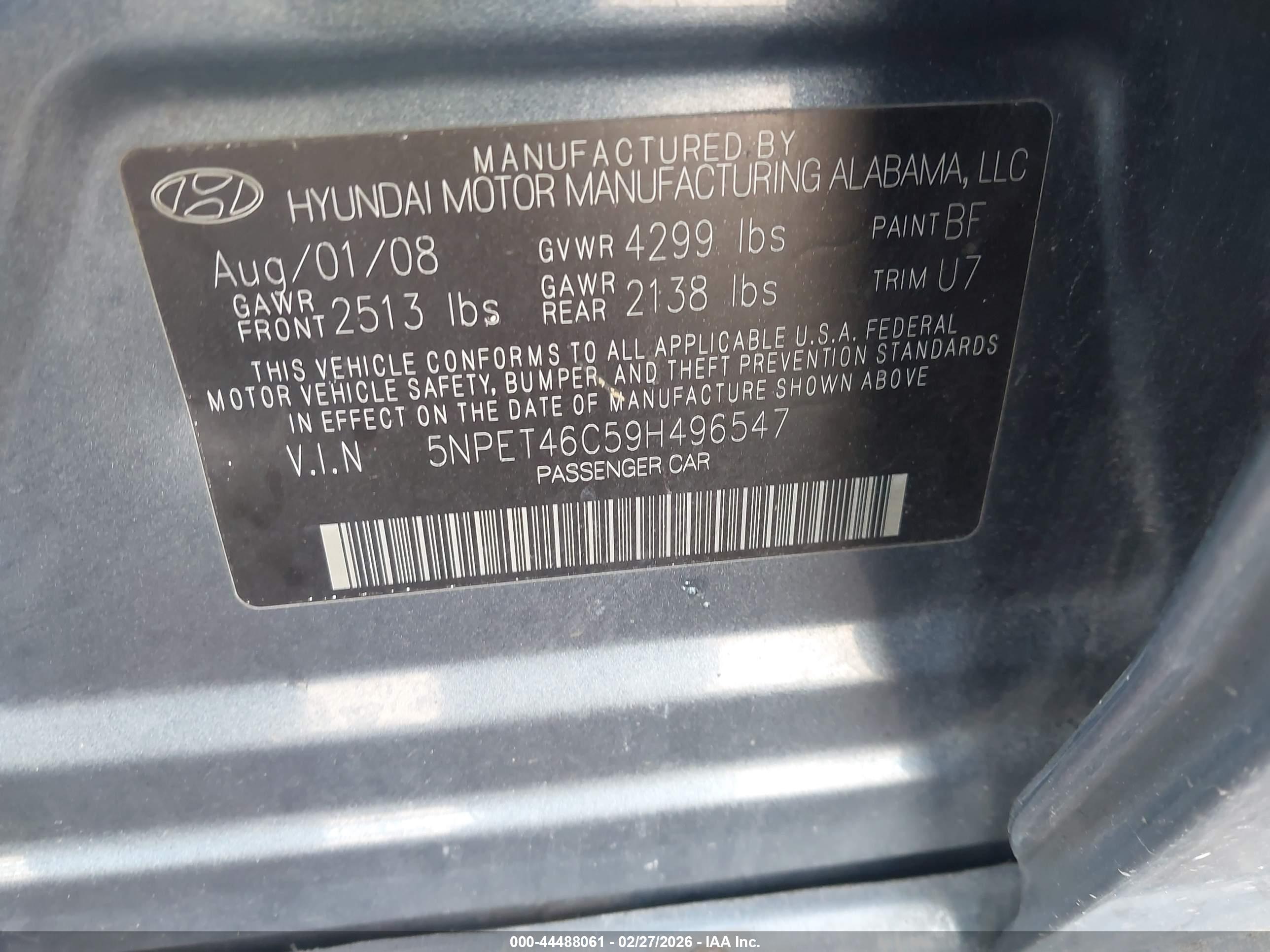 HYUNDAI SONATA image 9