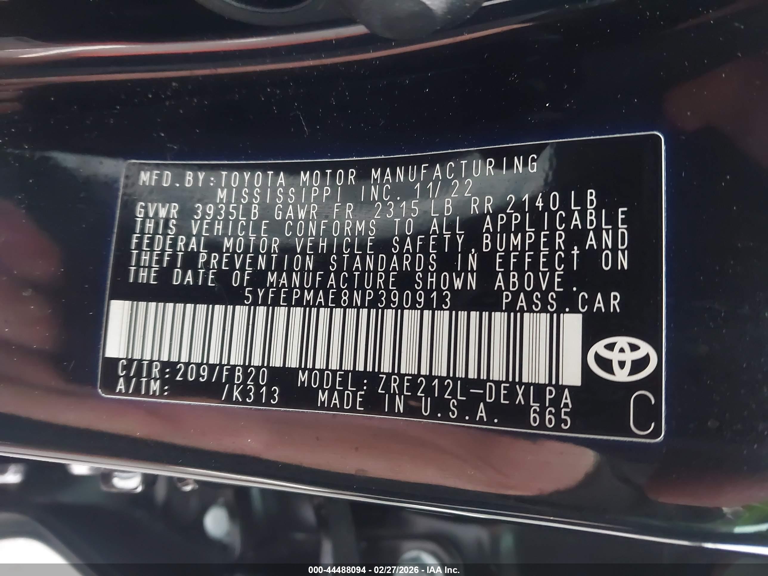 TOYOTA COROLLA image 9