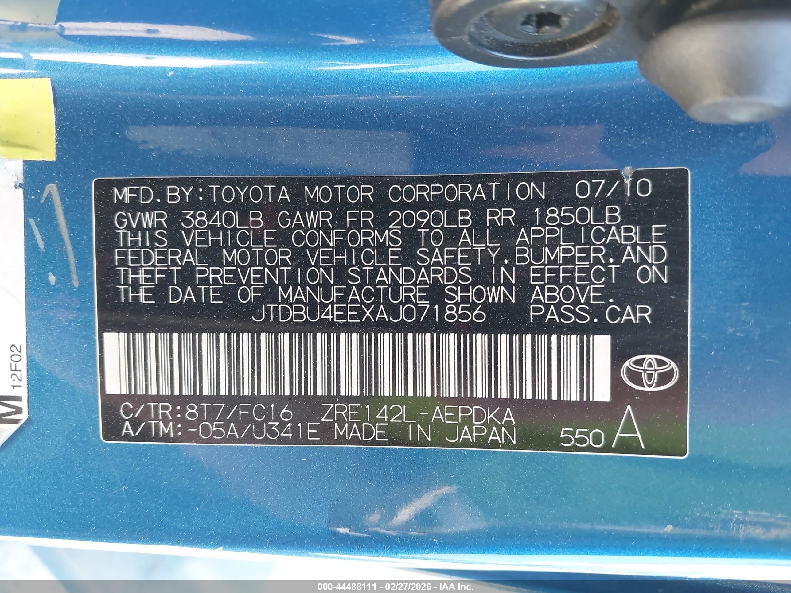 TOYOTA COROLLA image 9