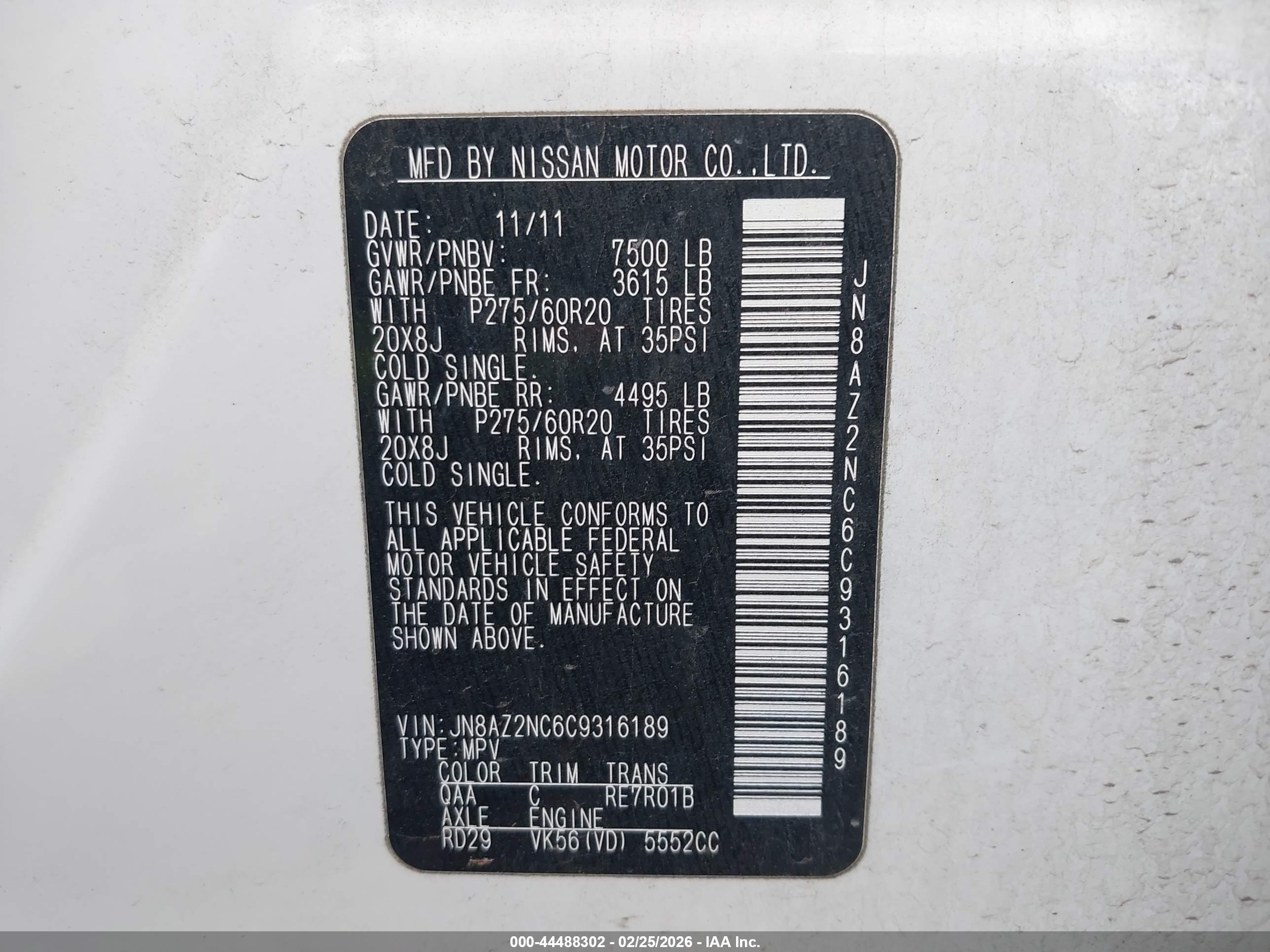 INFINITI QX56 image 9