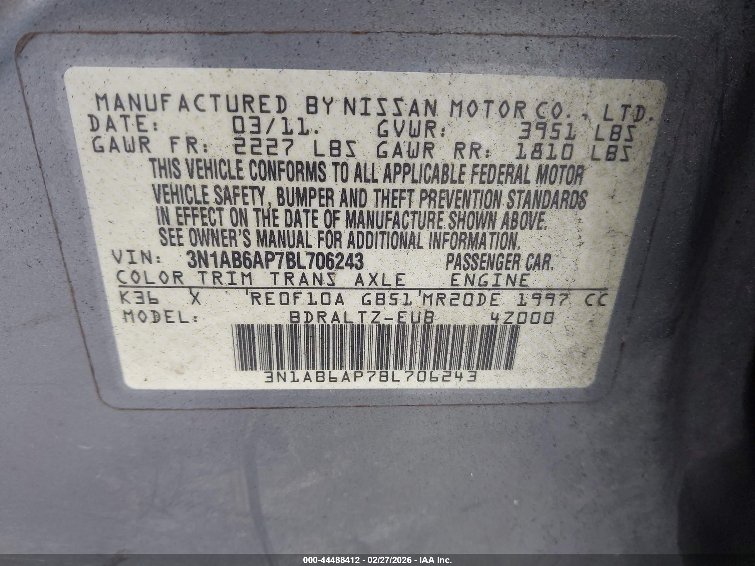 NISSAN SENTRA image 9