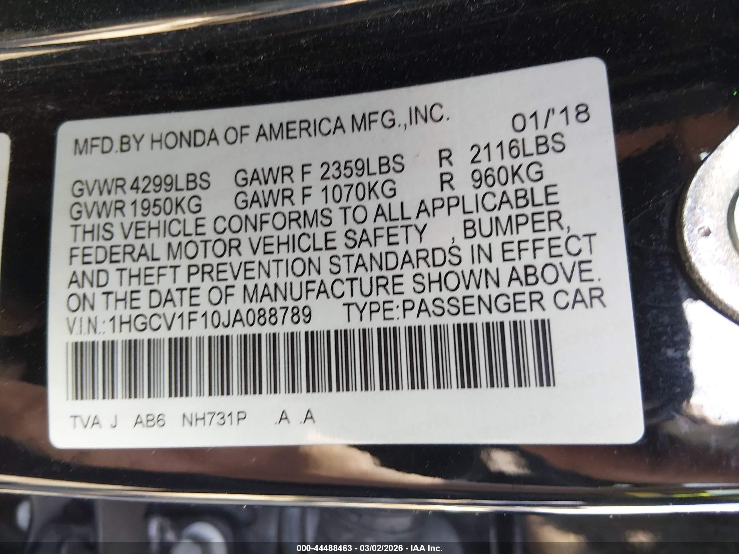 HONDA ACCORD image 9