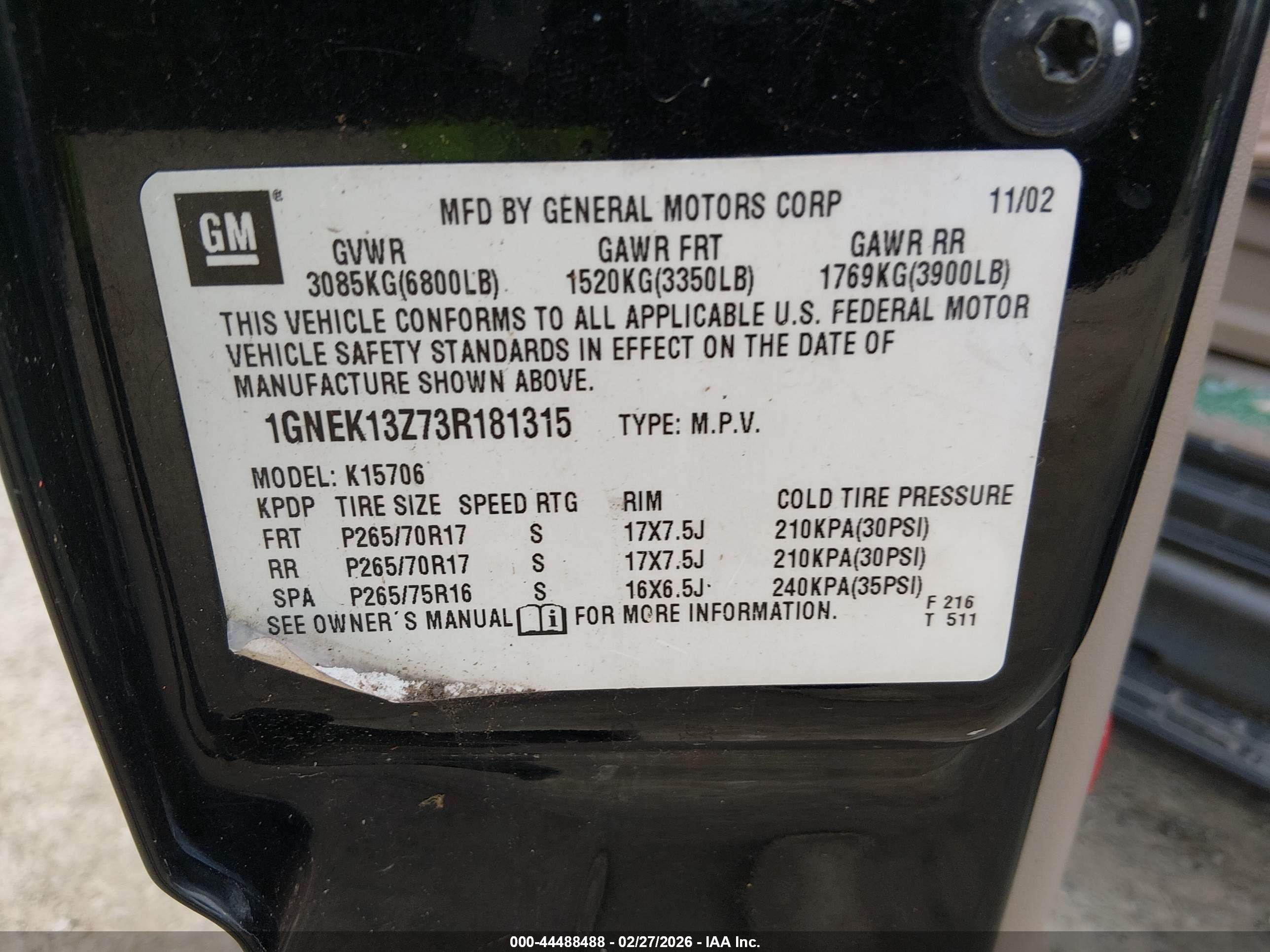 CHEVROLET TAHOE image 9