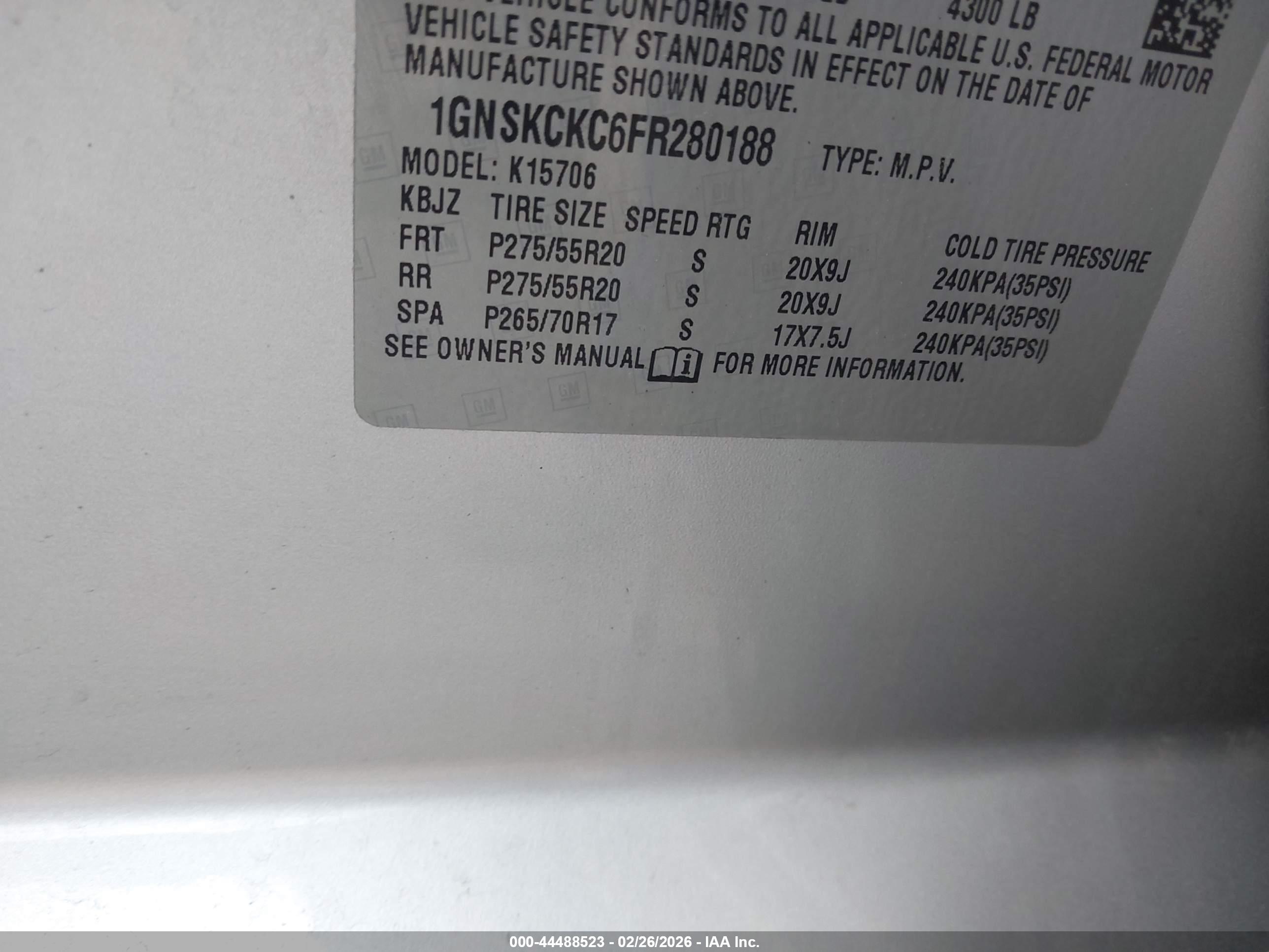 CHEVROLET TAHOE image 9