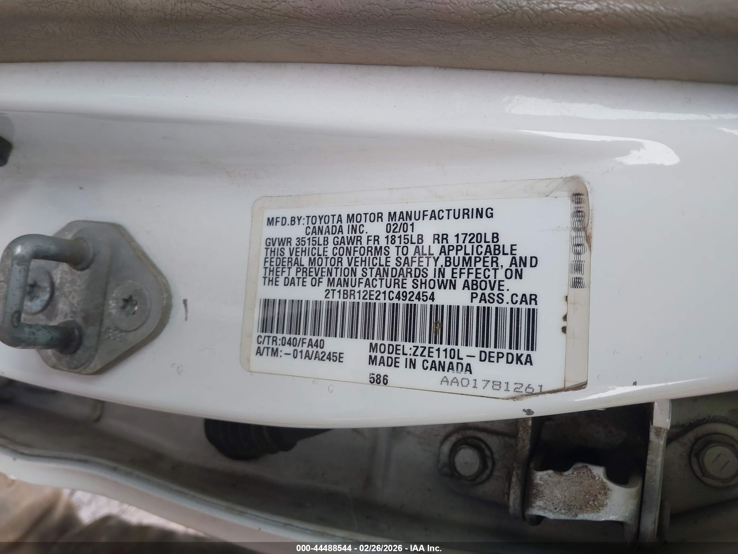 TOYOTA COROLLA image 9
