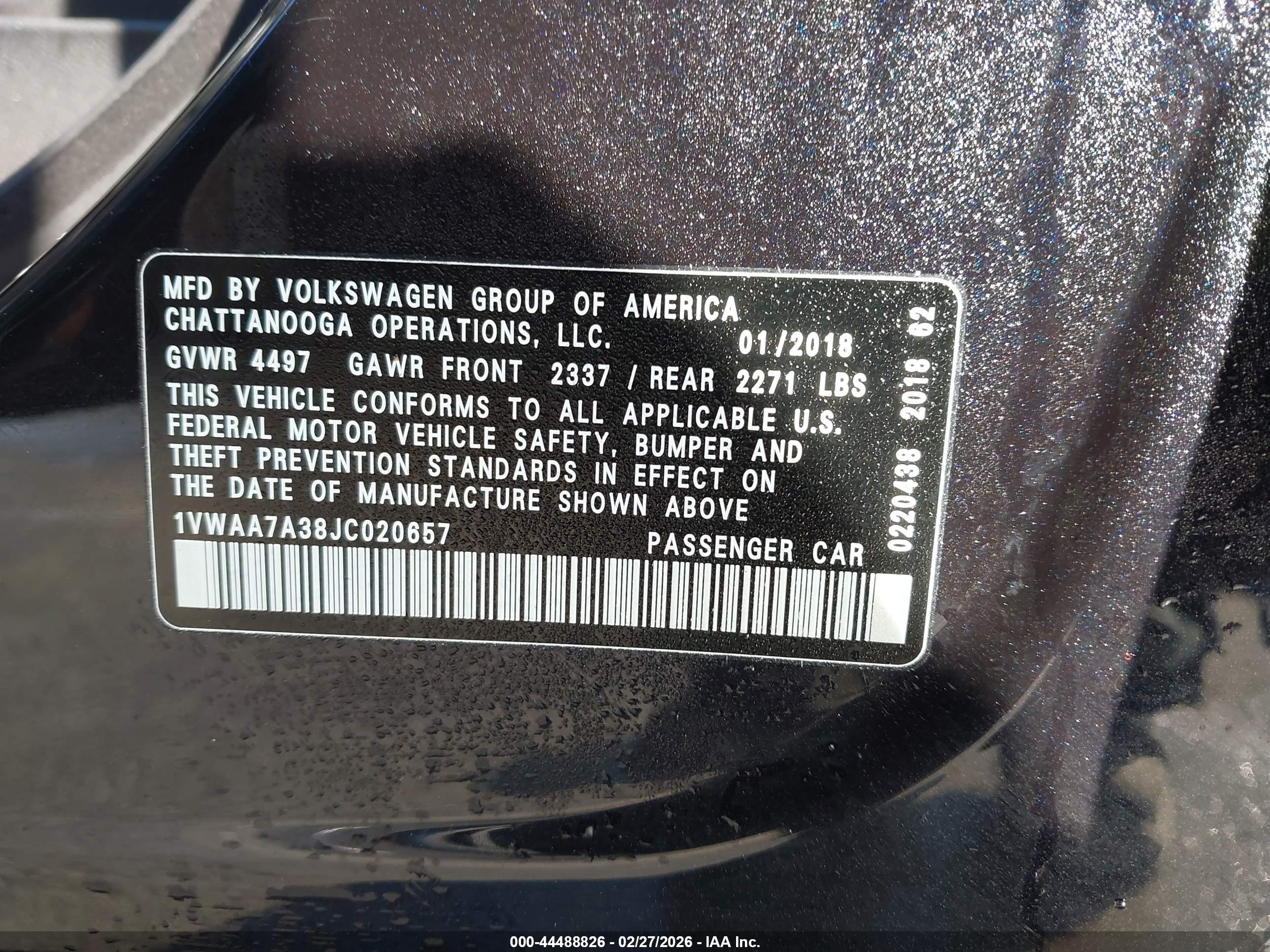 VOLKSWAGEN PASSAT image 9