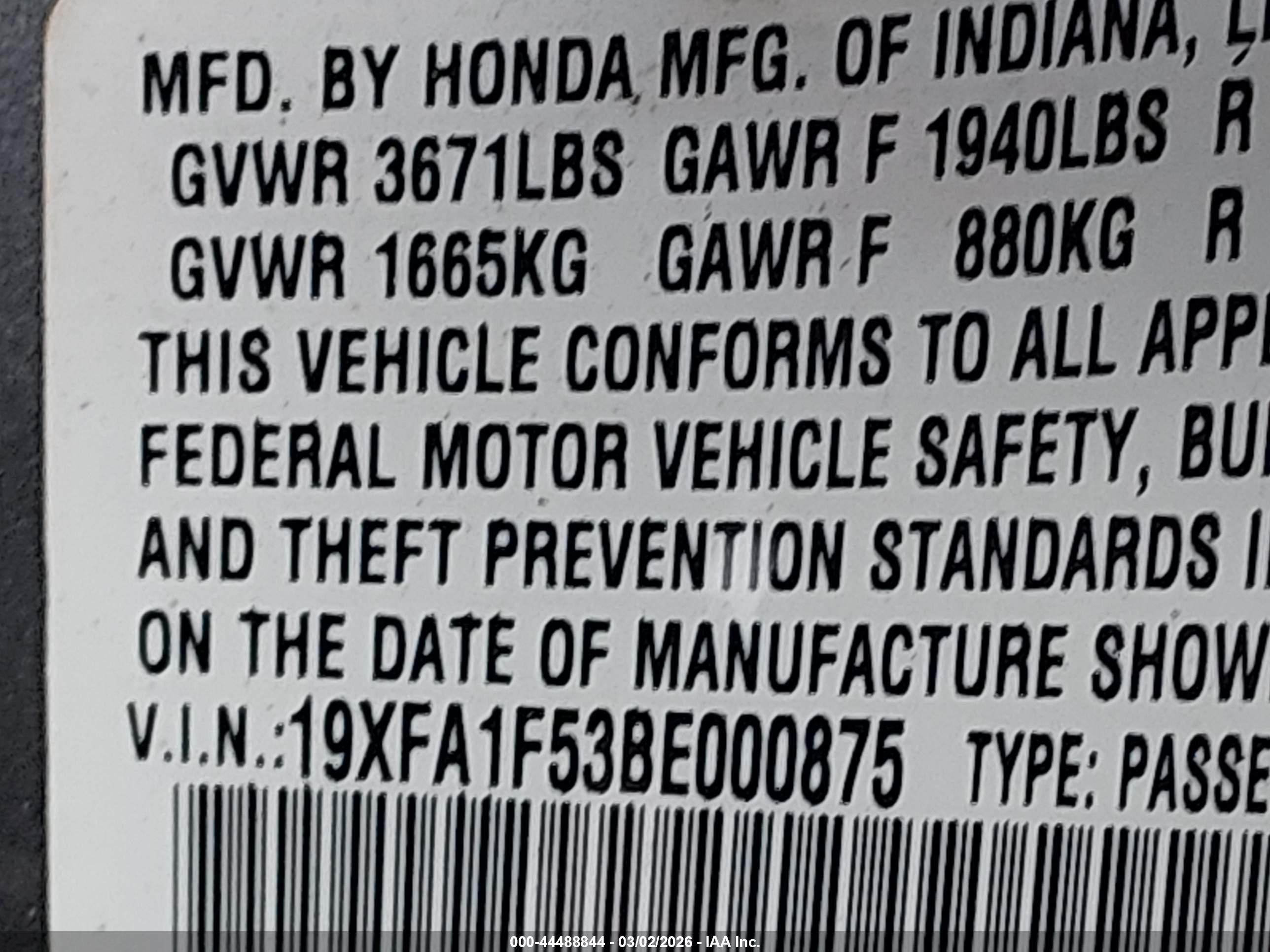 HONDA CIVIC image 9