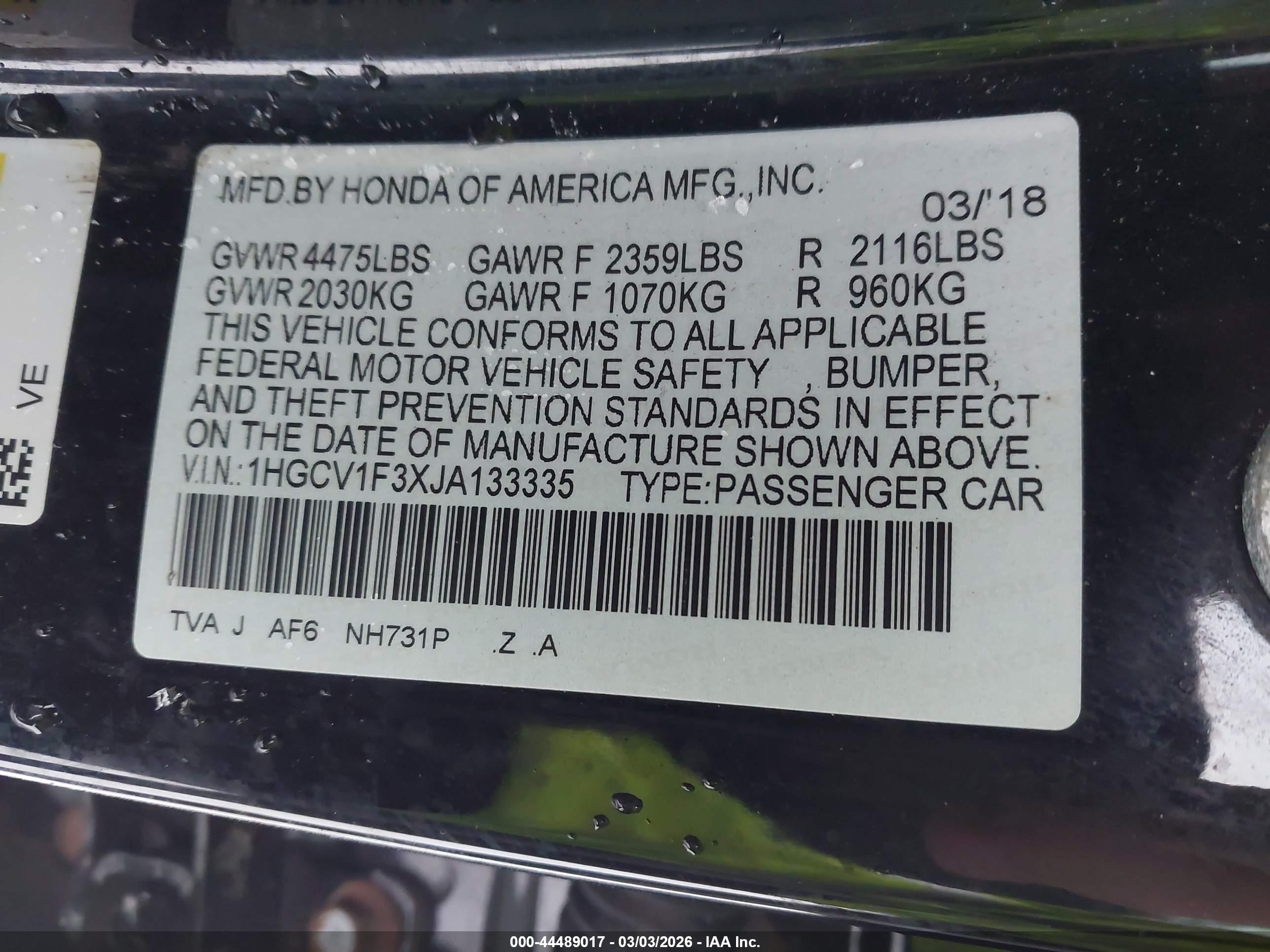 HONDA ACCORD image 9