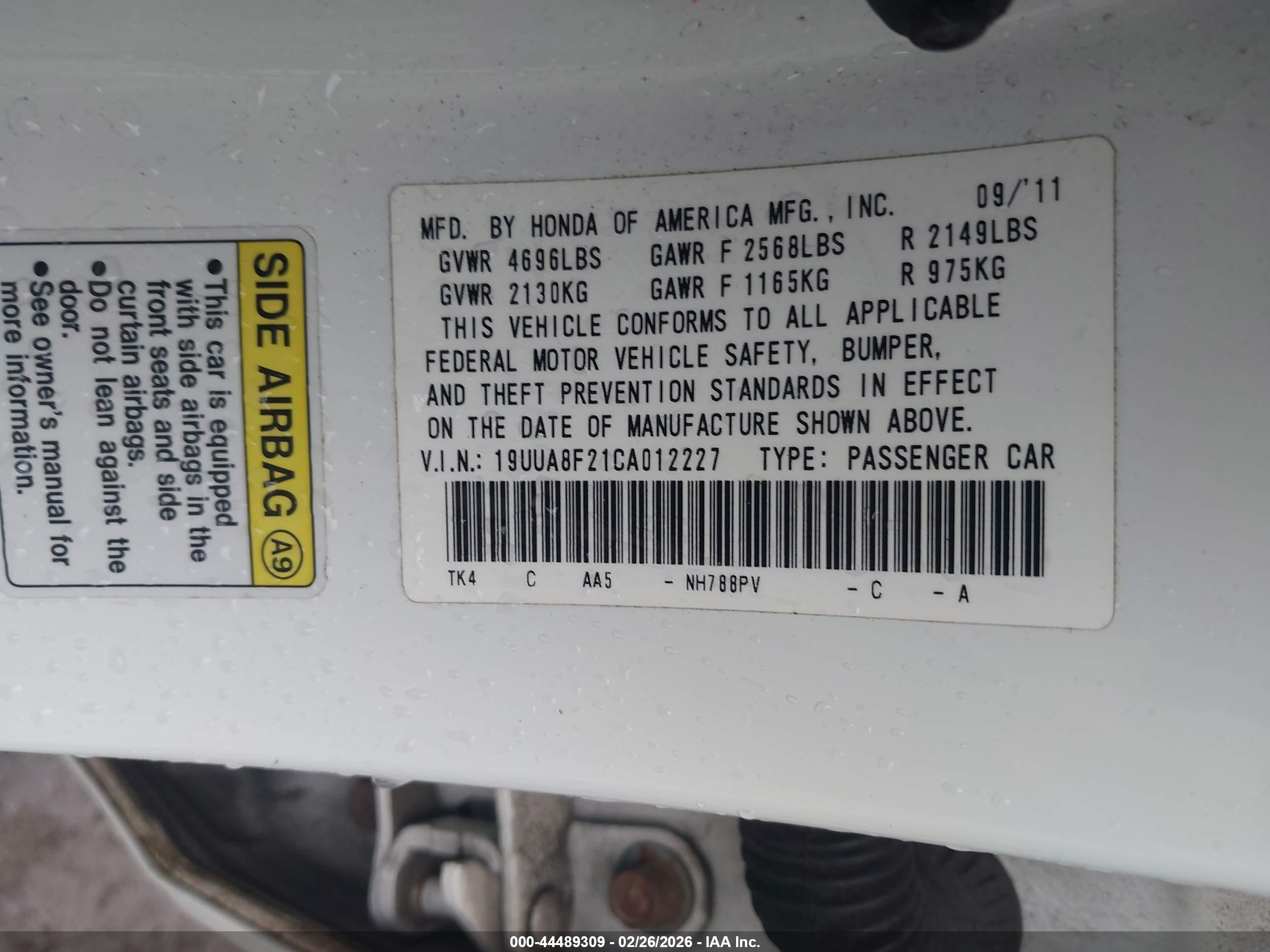 ACURA TL image 9