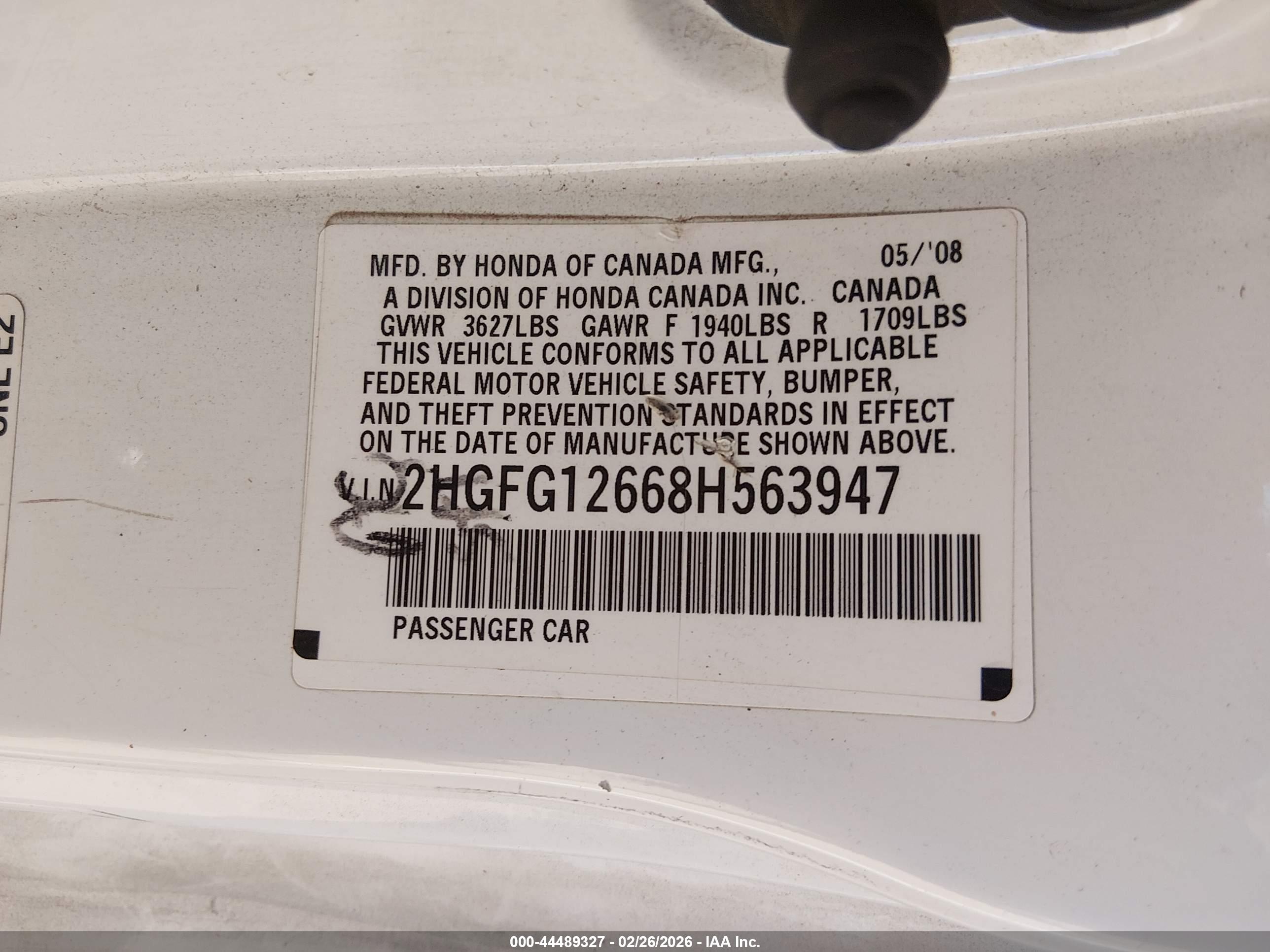 HONDA CIVIC image 9