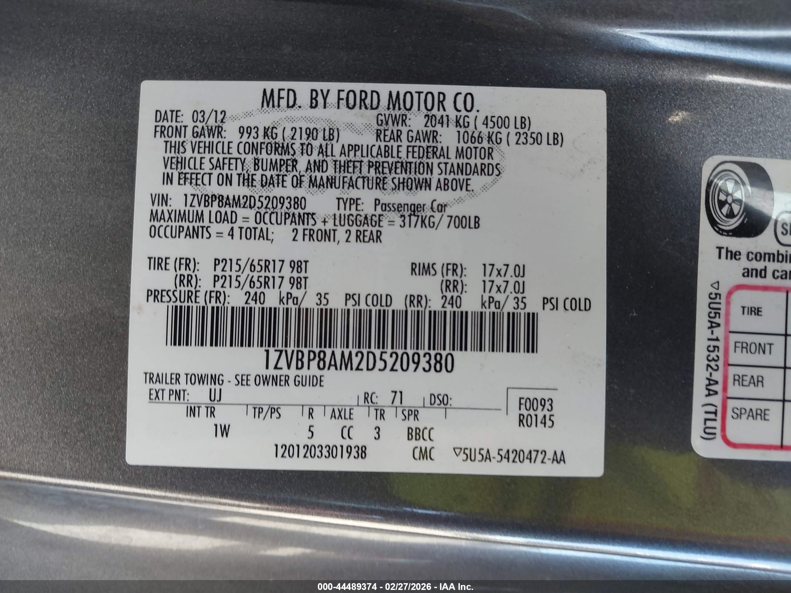 FORD MUSTANG image 9