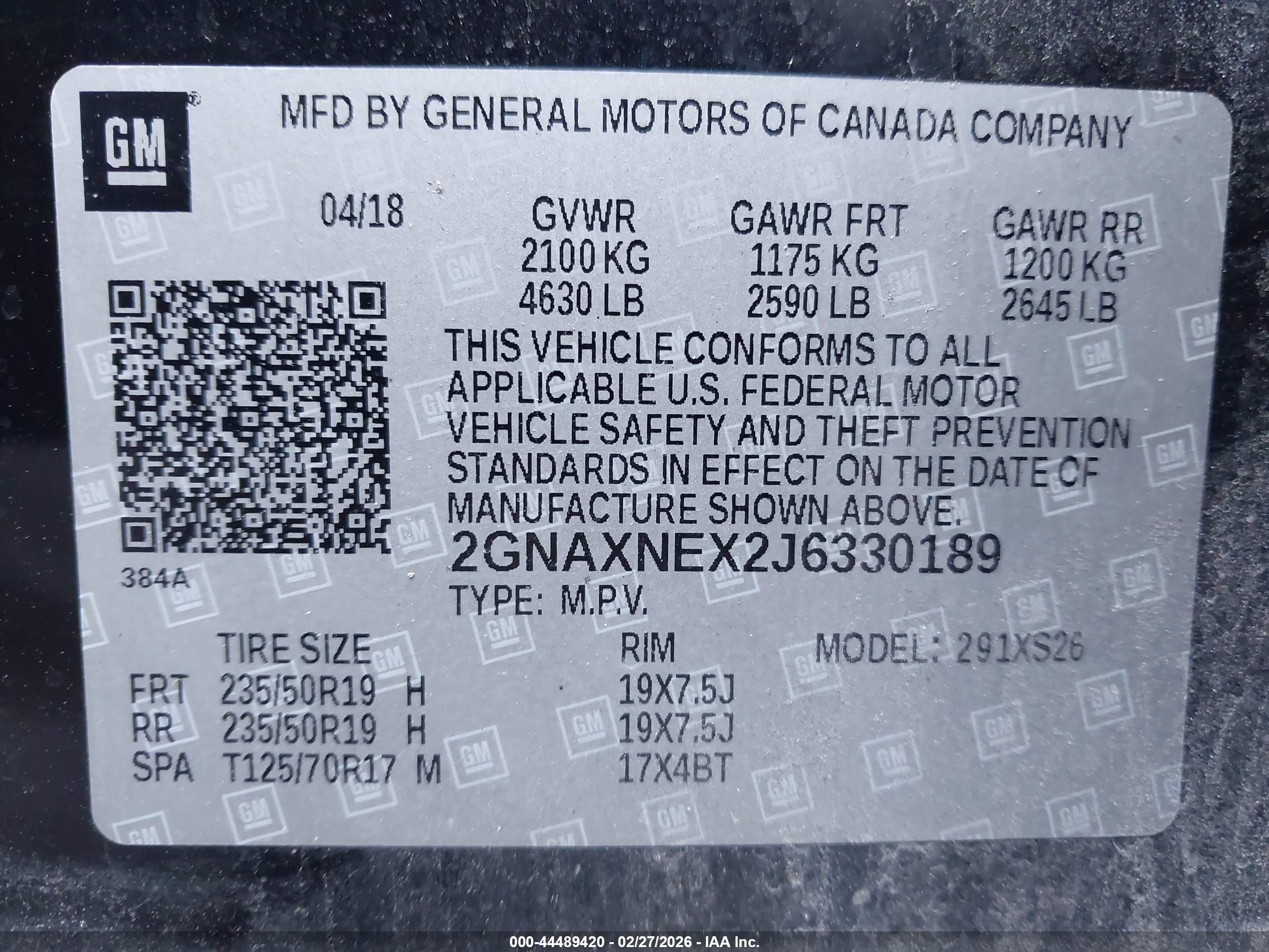 CHEVROLET EQUINOX image 9
