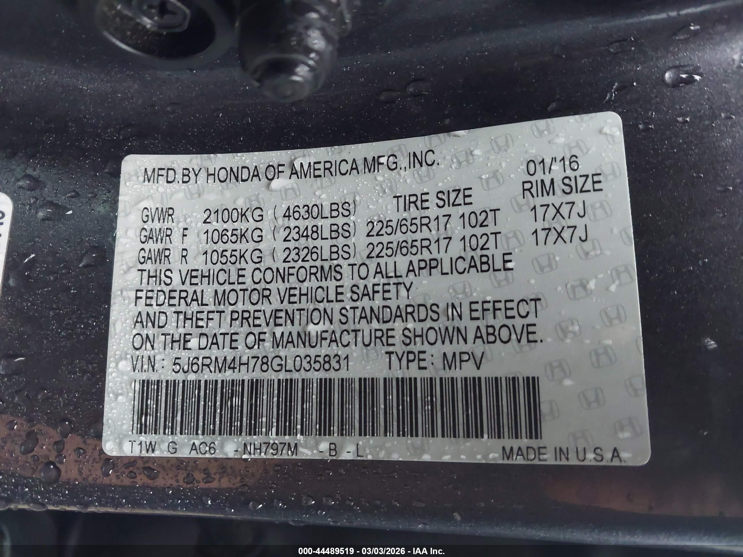 HONDA CR-V image 9