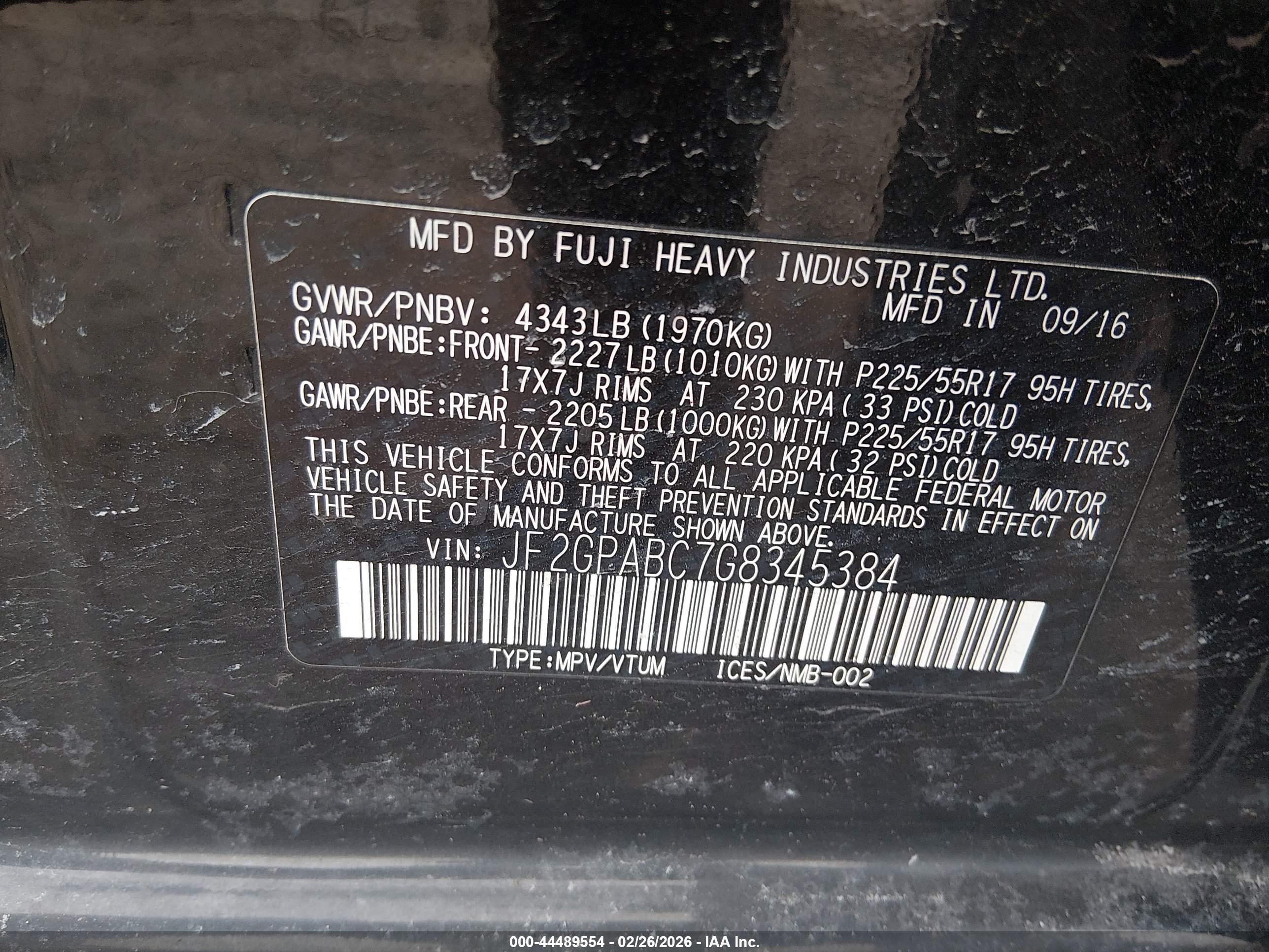 SUBARU CROSSTREK image 9