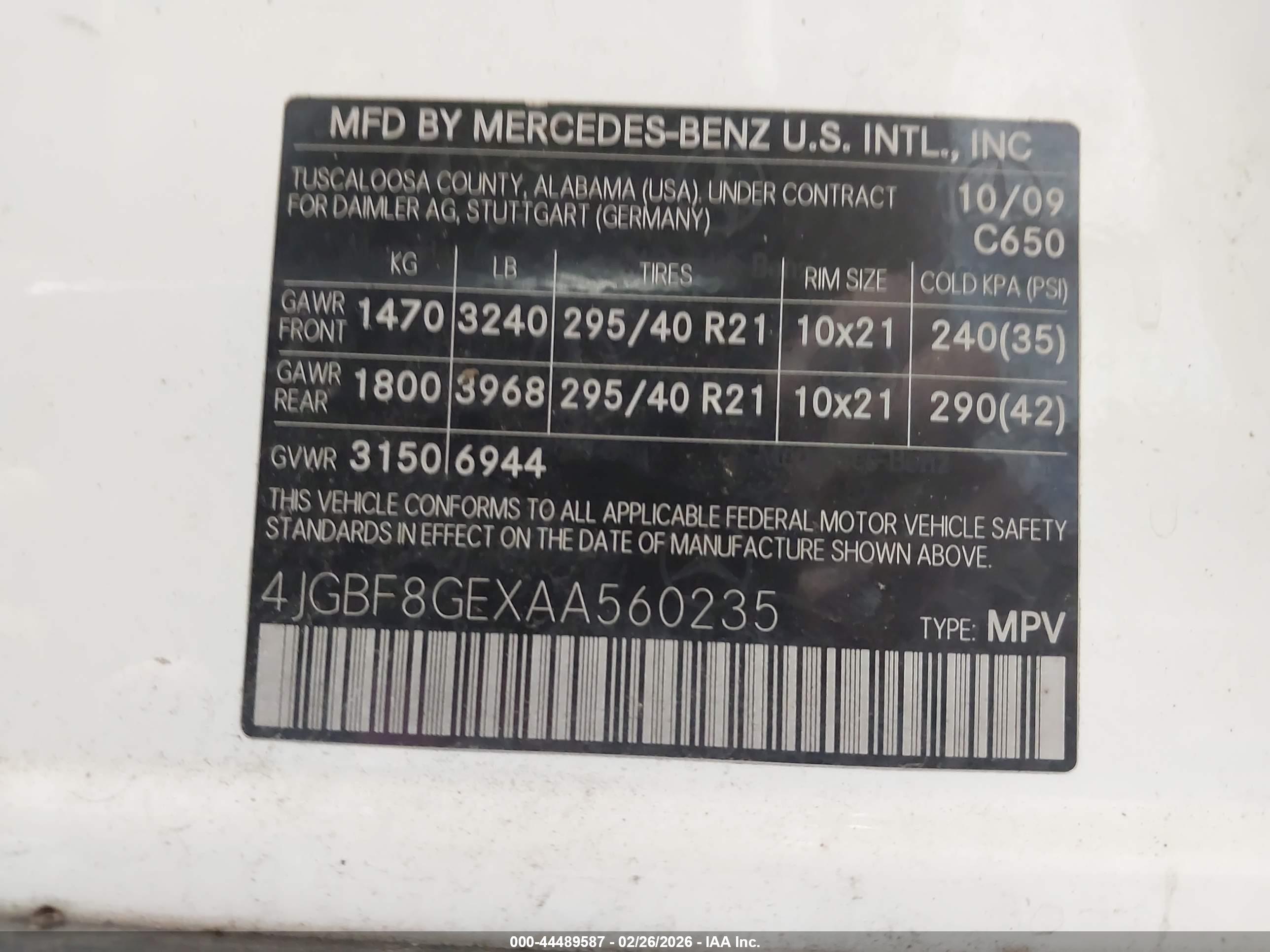 MERCEDES-BENZ GL image 9