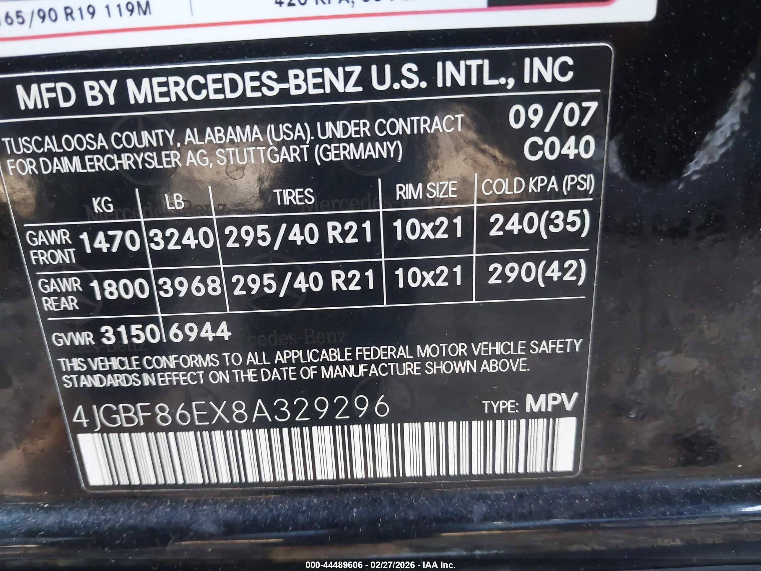MERCEDES-BENZ GL image 9