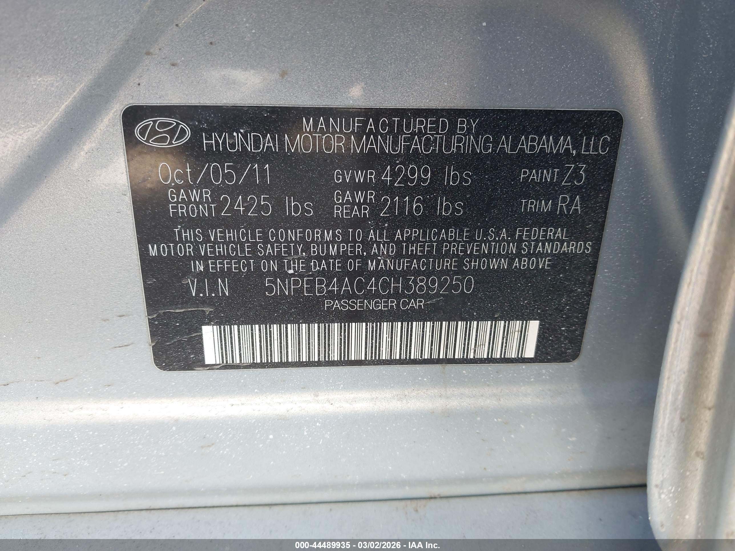 HYUNDAI SONATA image 9