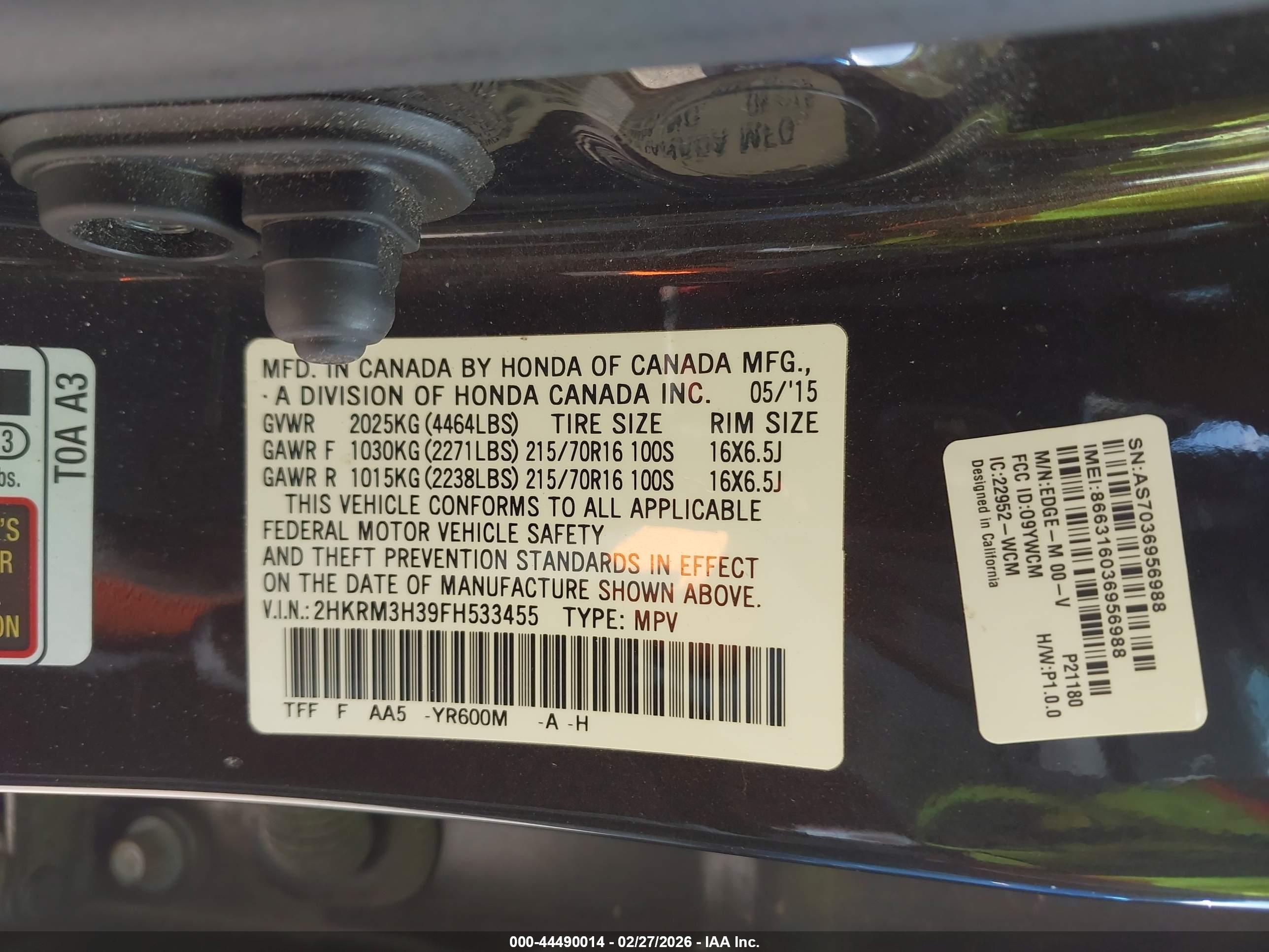 HONDA CR-V image 9