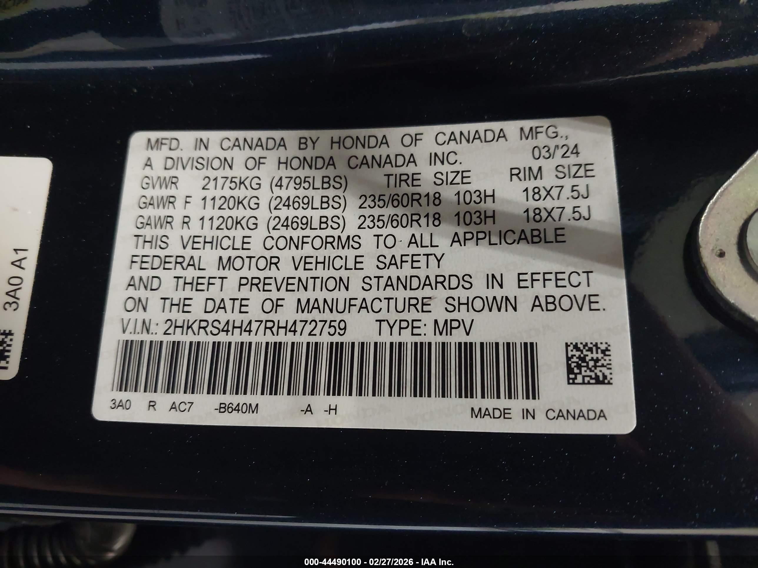 HONDA CR-V image 9