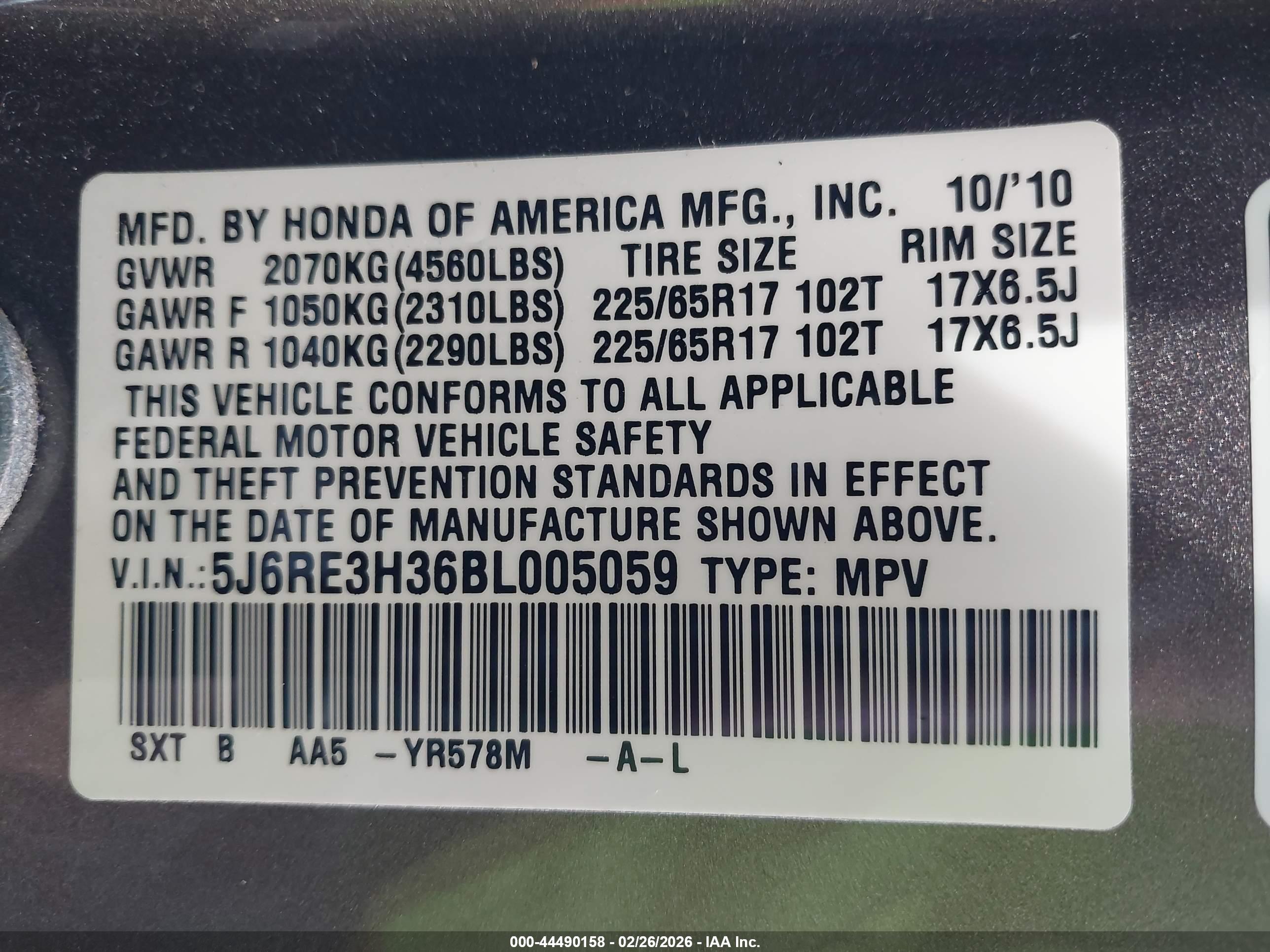 HONDA CR-V image 9