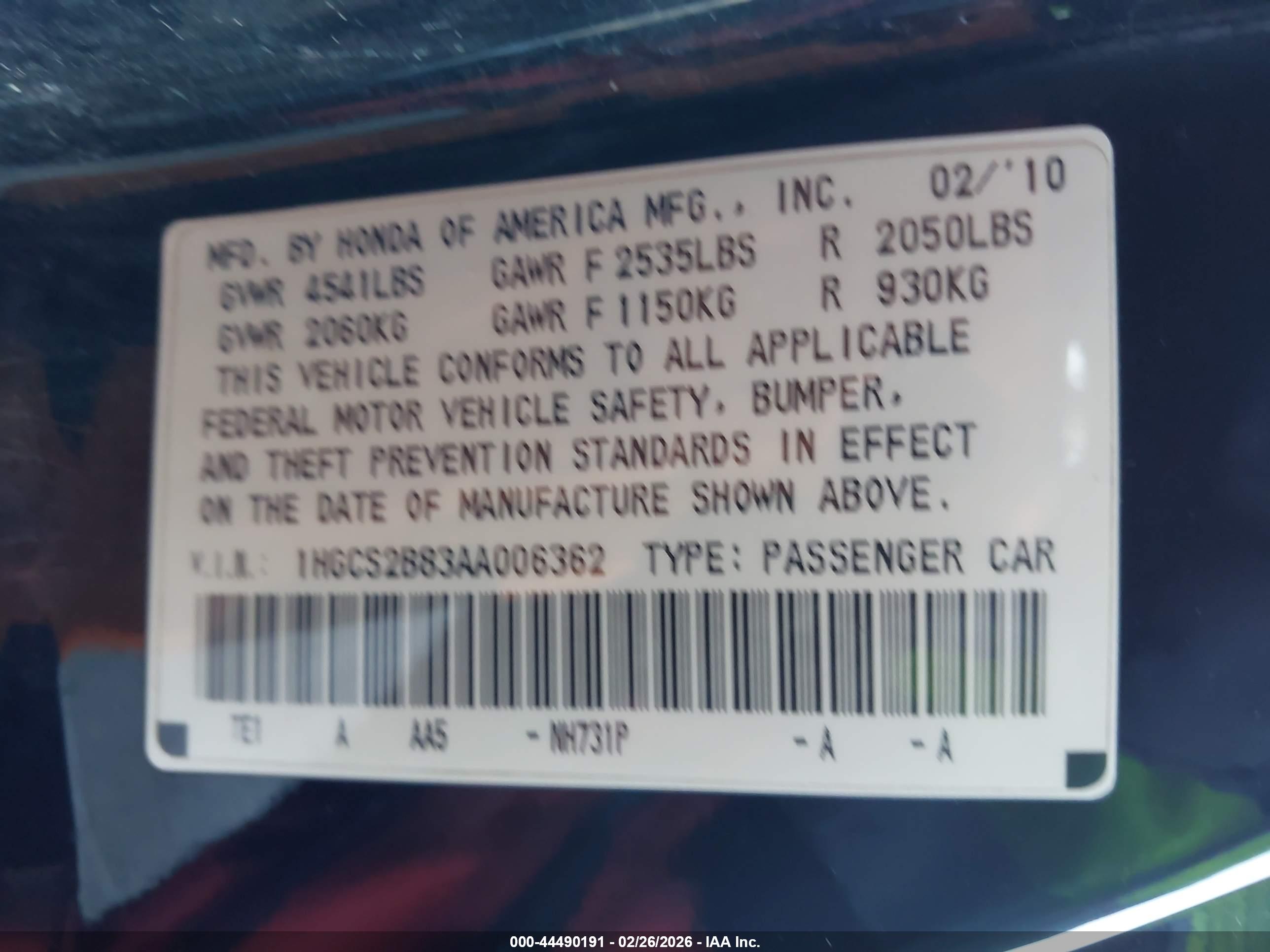 HONDA ACCORD image 9