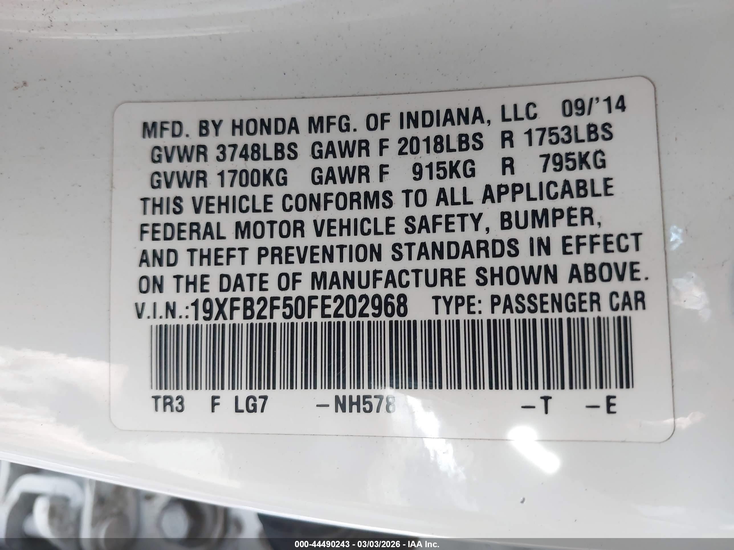 HONDA CIVIC image 9