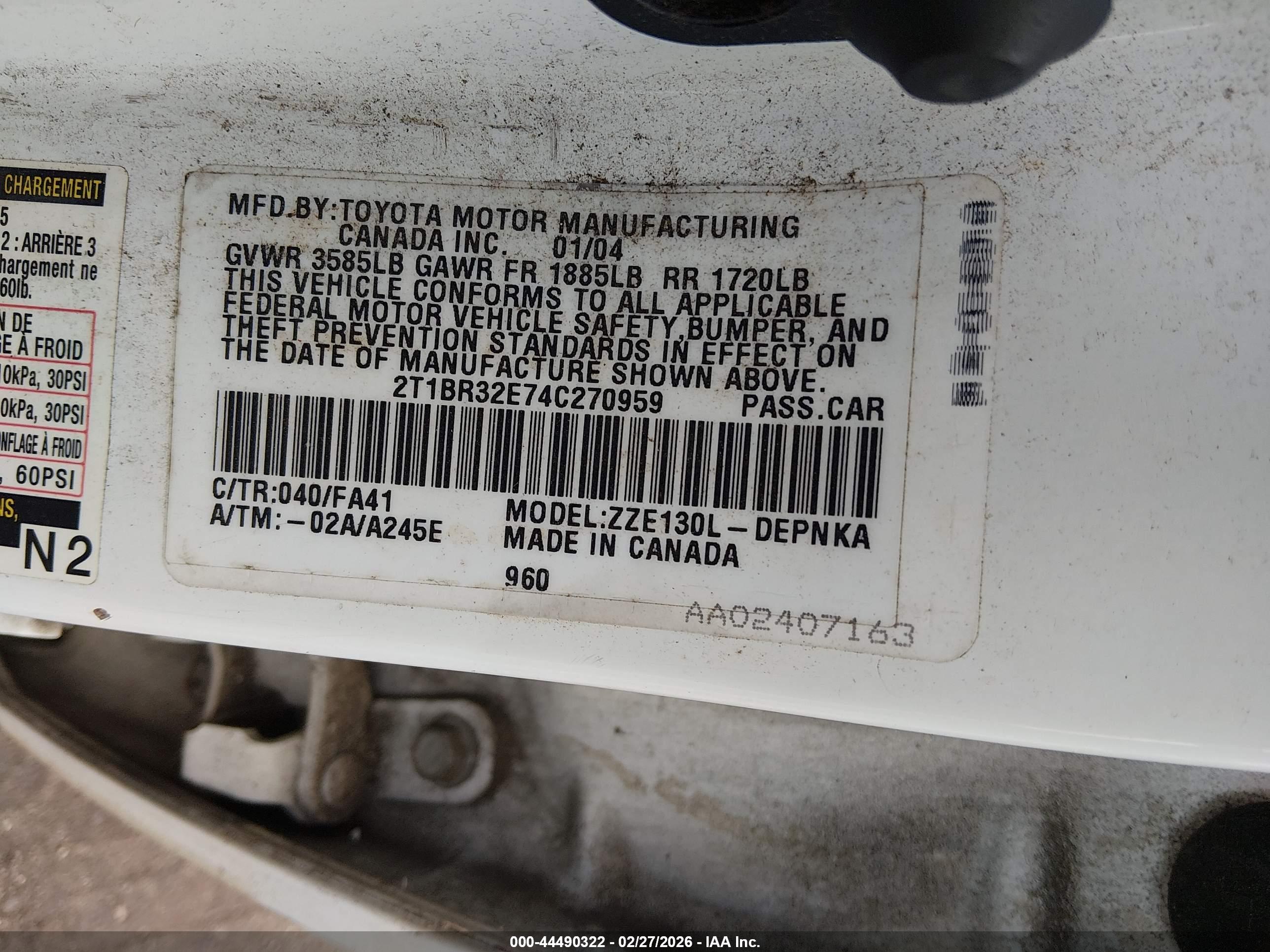 TOYOTA COROLLA image 9