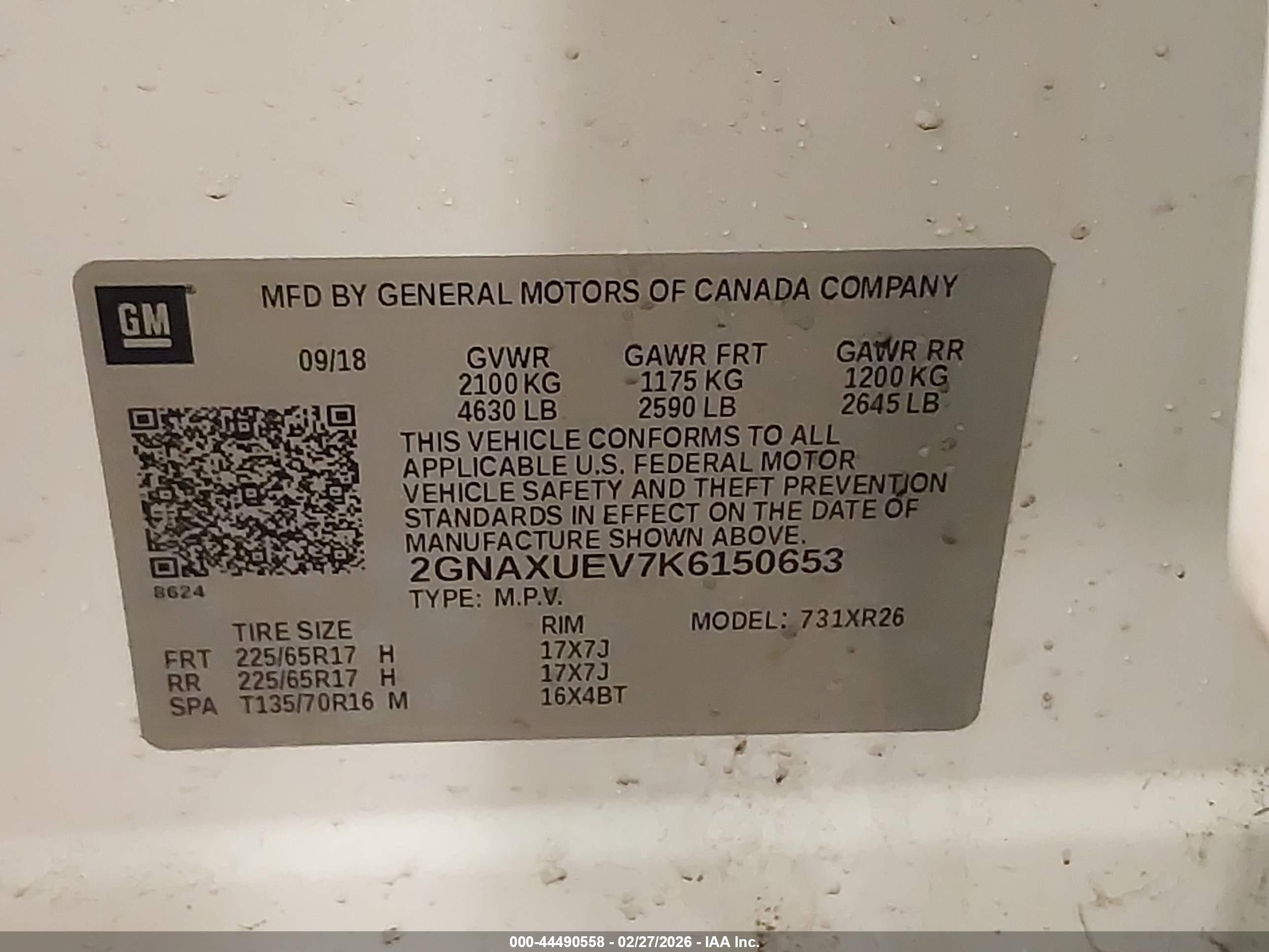 CHEVROLET EQUINOX image 9