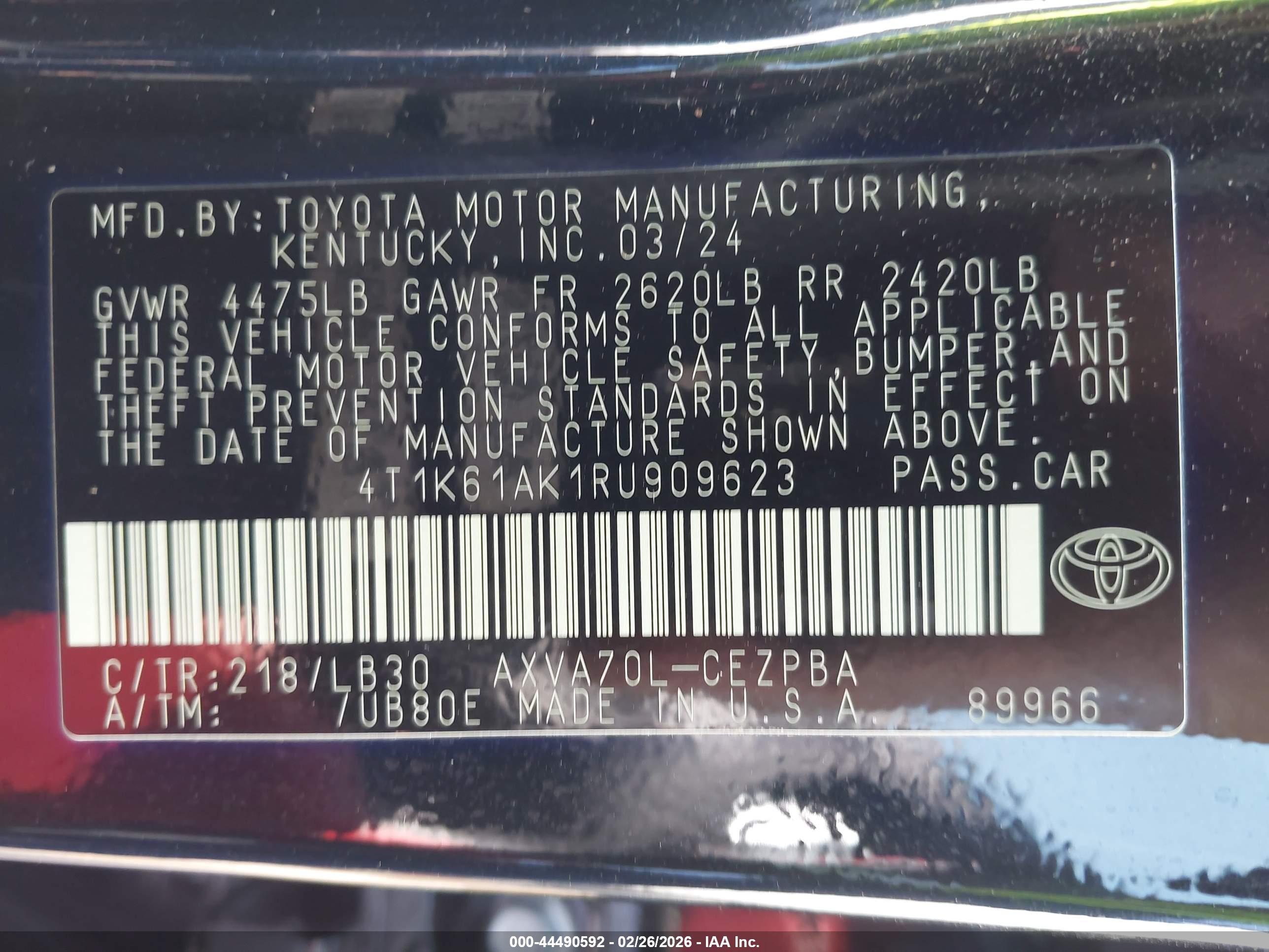 TOYOTA CAMRY image 9