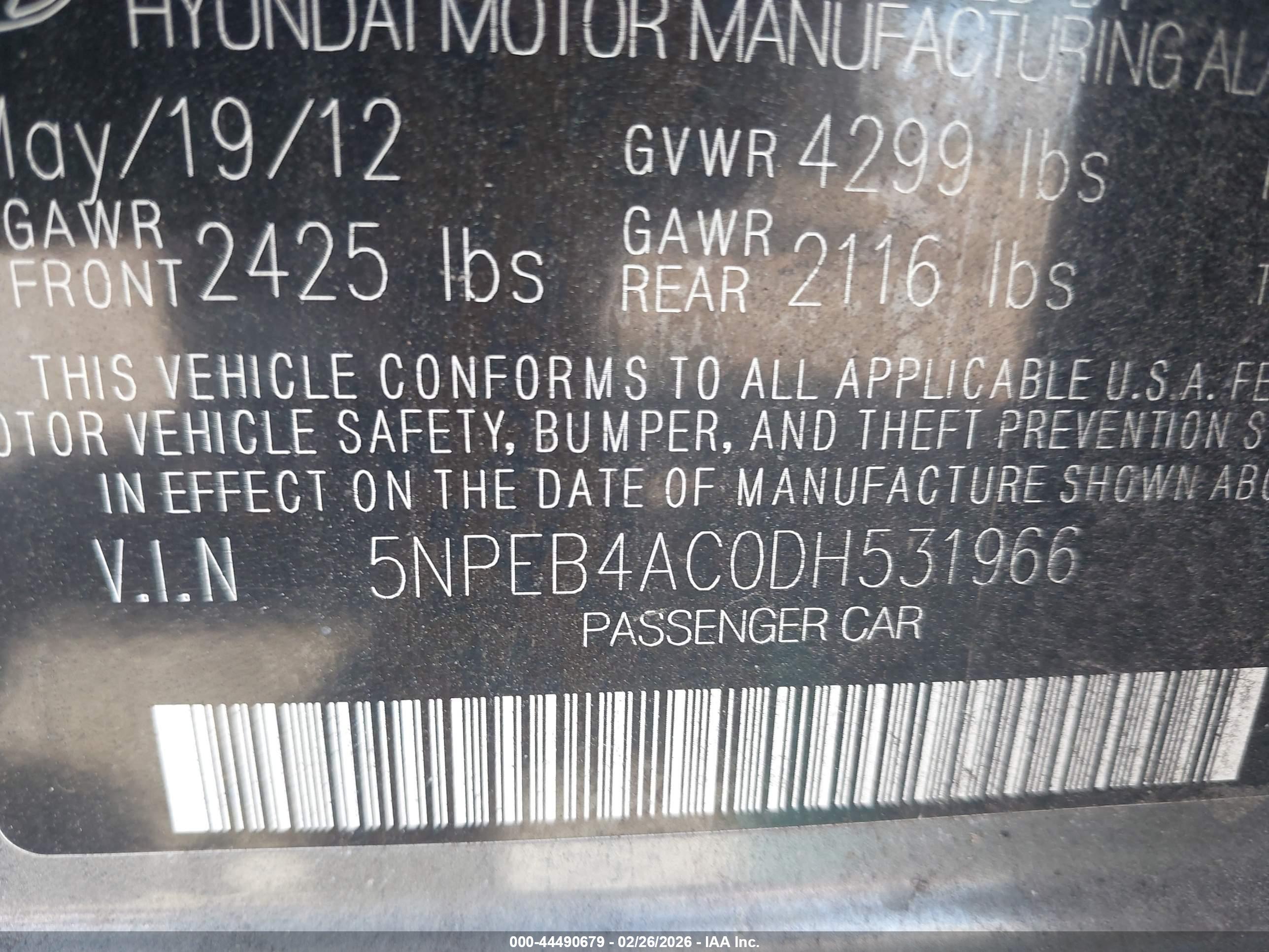 HYUNDAI SONATA image 9