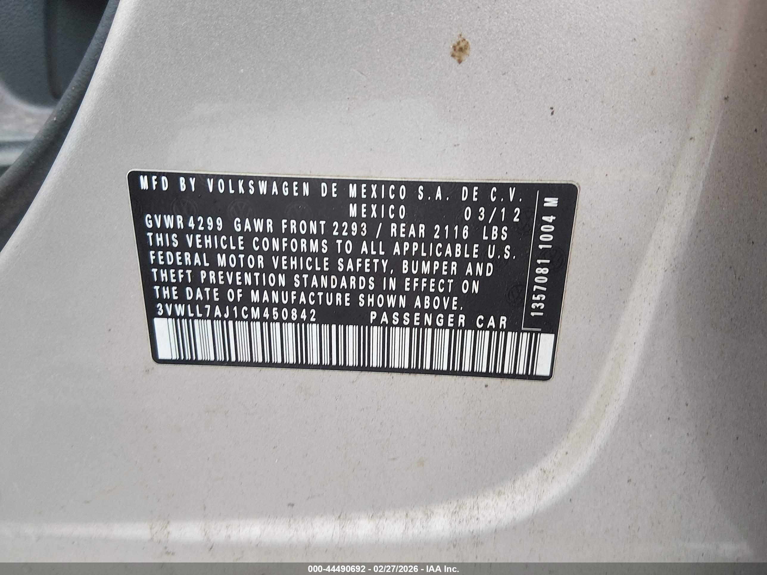 VOLKSWAGEN JETTA image 9