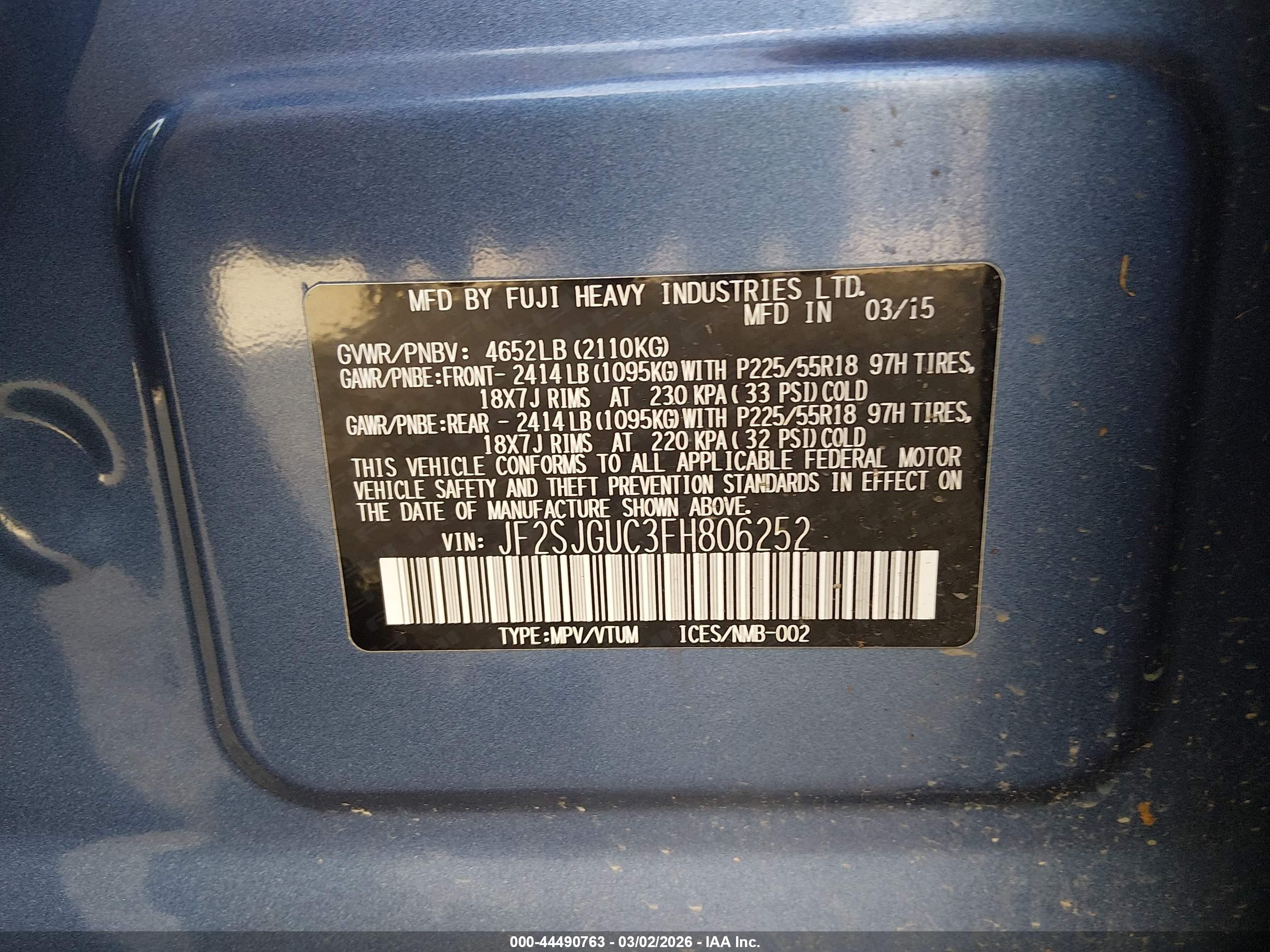 SUBARU FORESTER image 9
