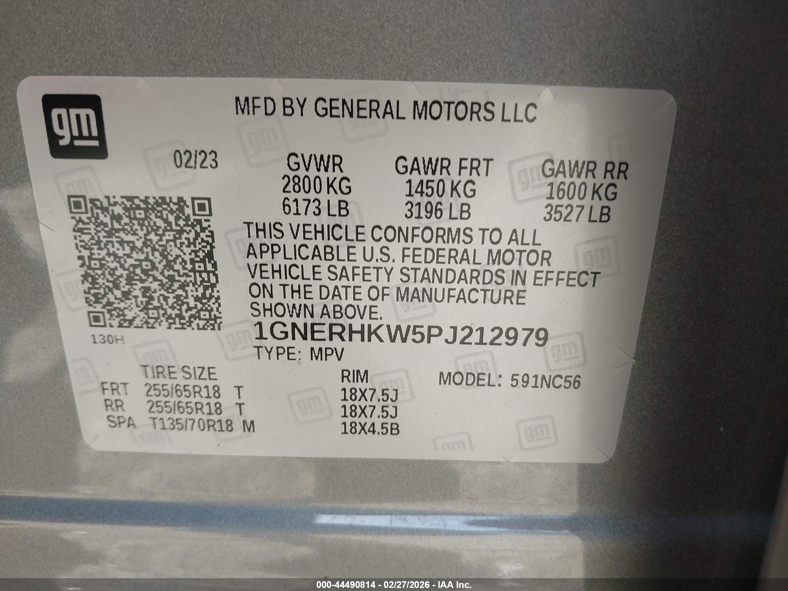 CHEVROLET TRAVERSE image 9