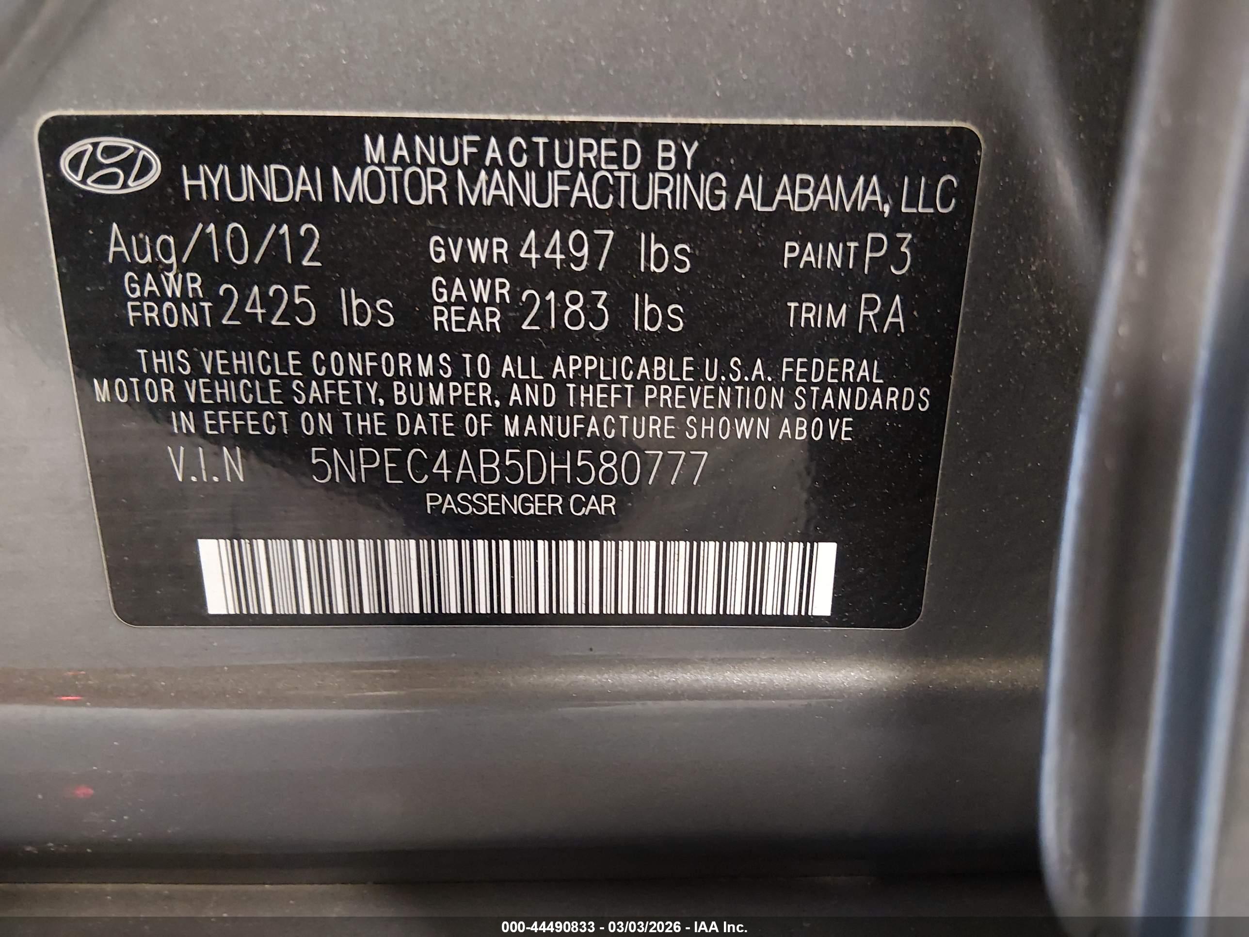 HYUNDAI SONATA image 9