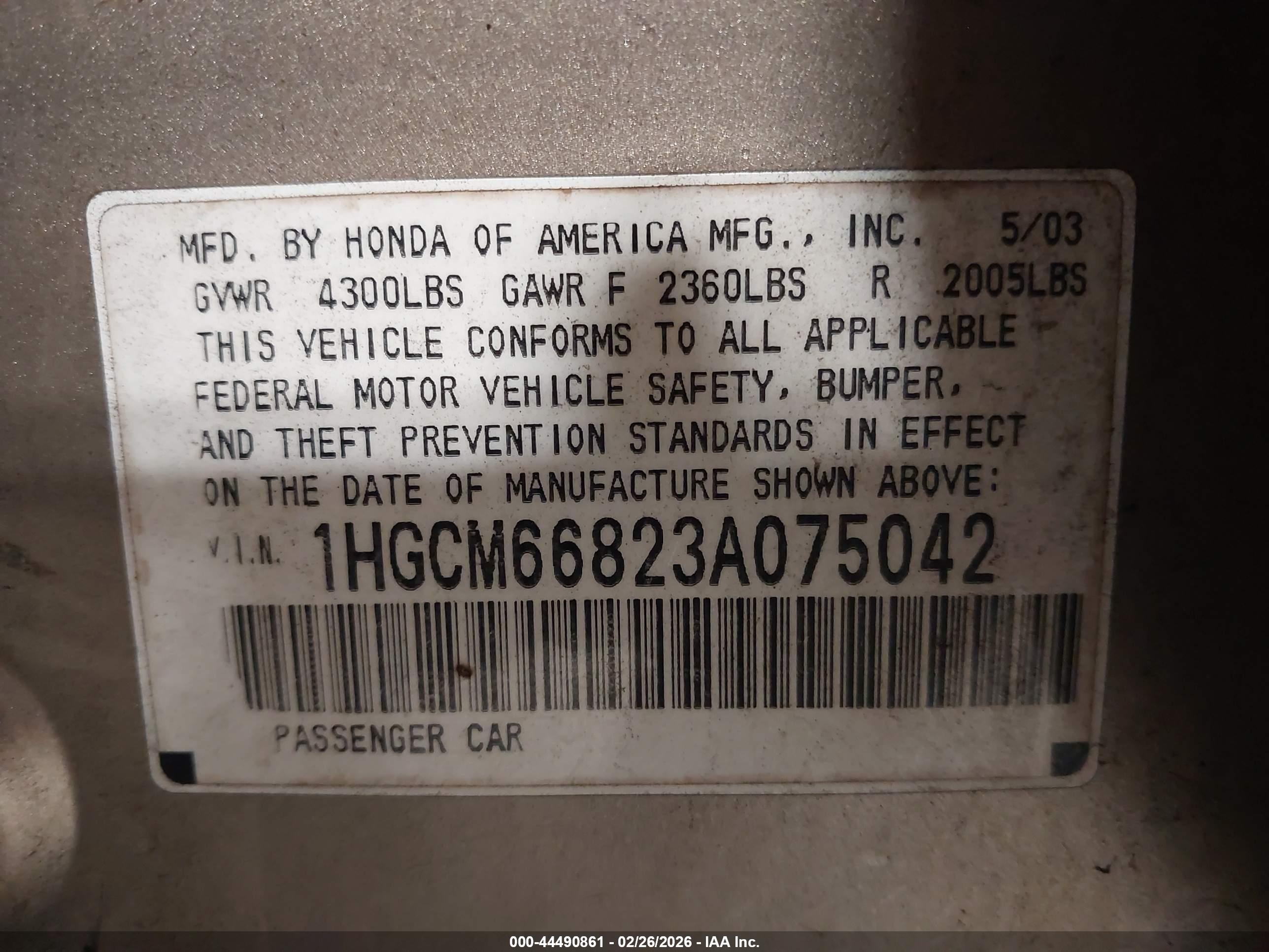 HONDA ACCORD image 9