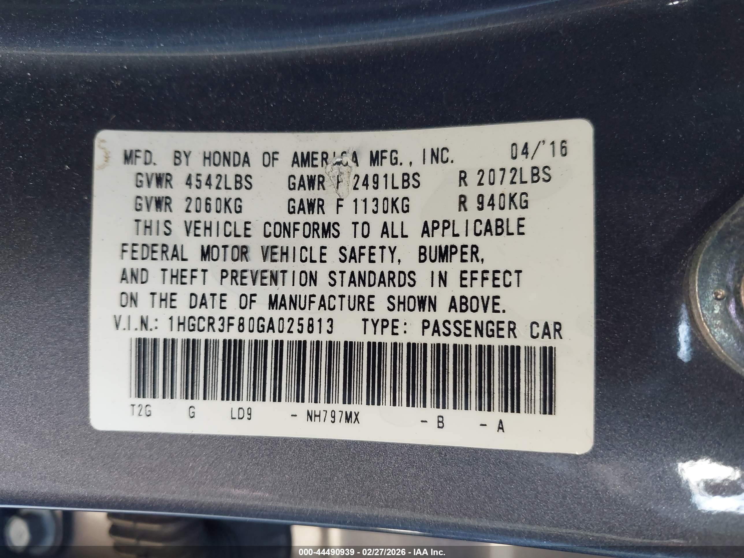 HONDA ACCORD image 9