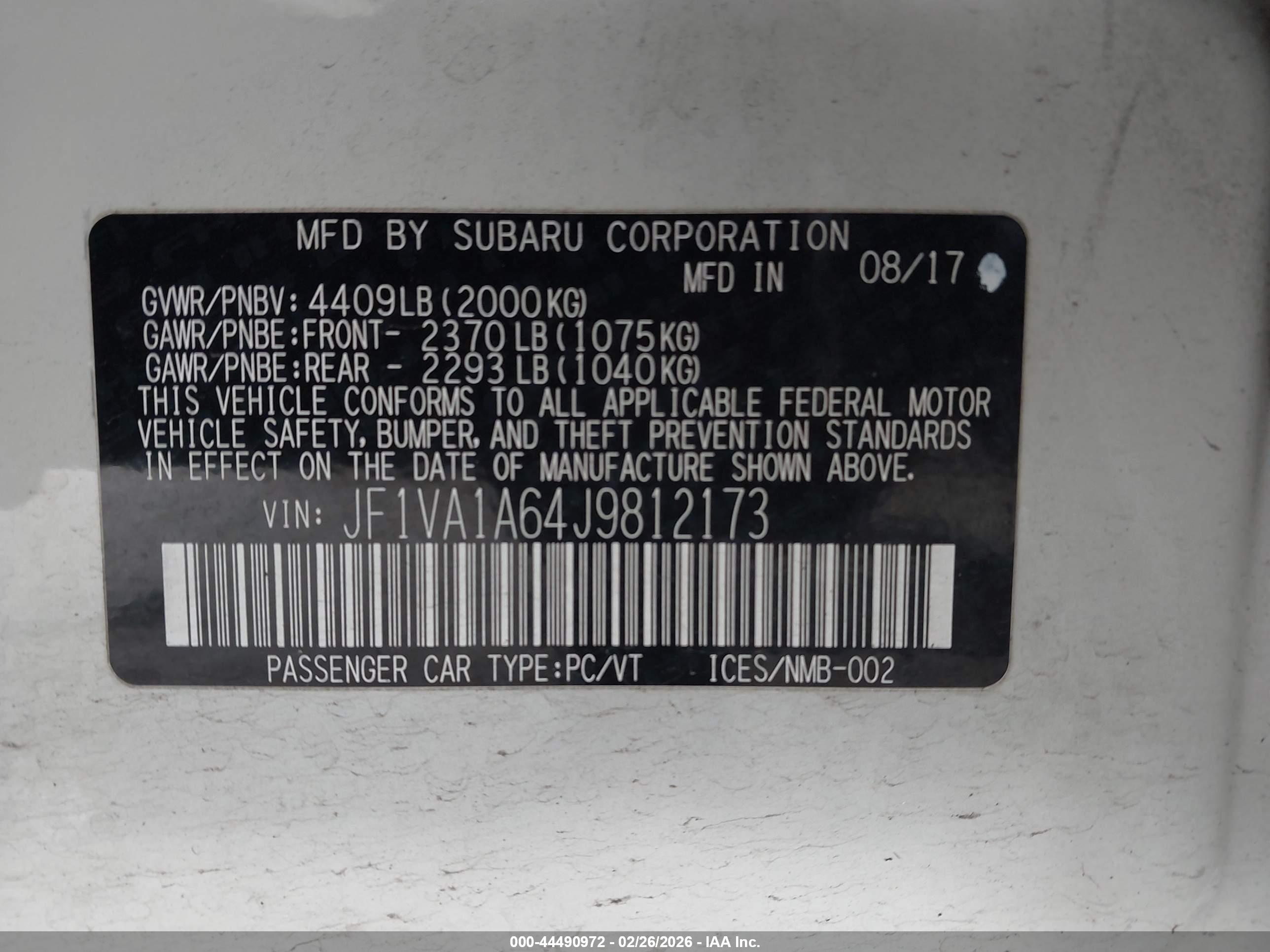 SUBARU WRX image 9