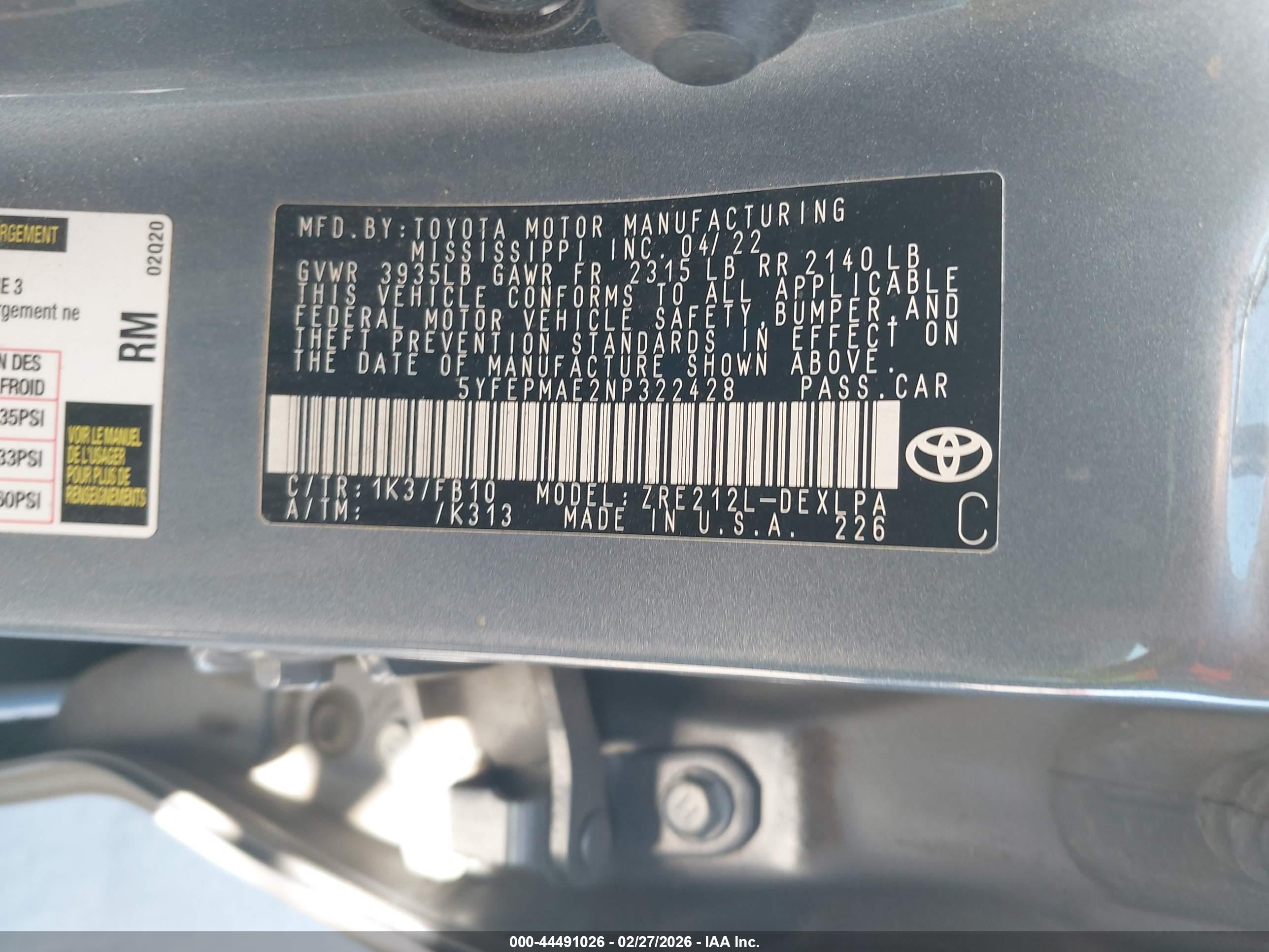 TOYOTA COROLLA image 9