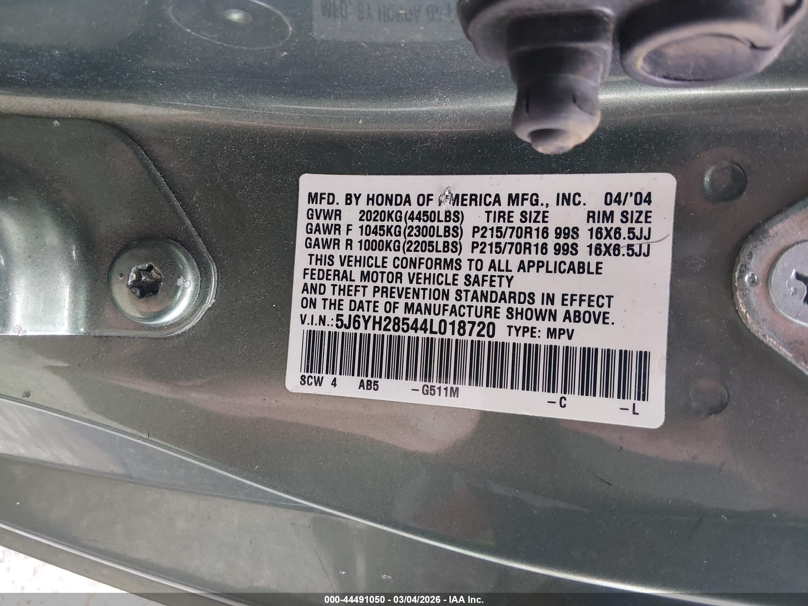 HONDA ELEMENT image 9
