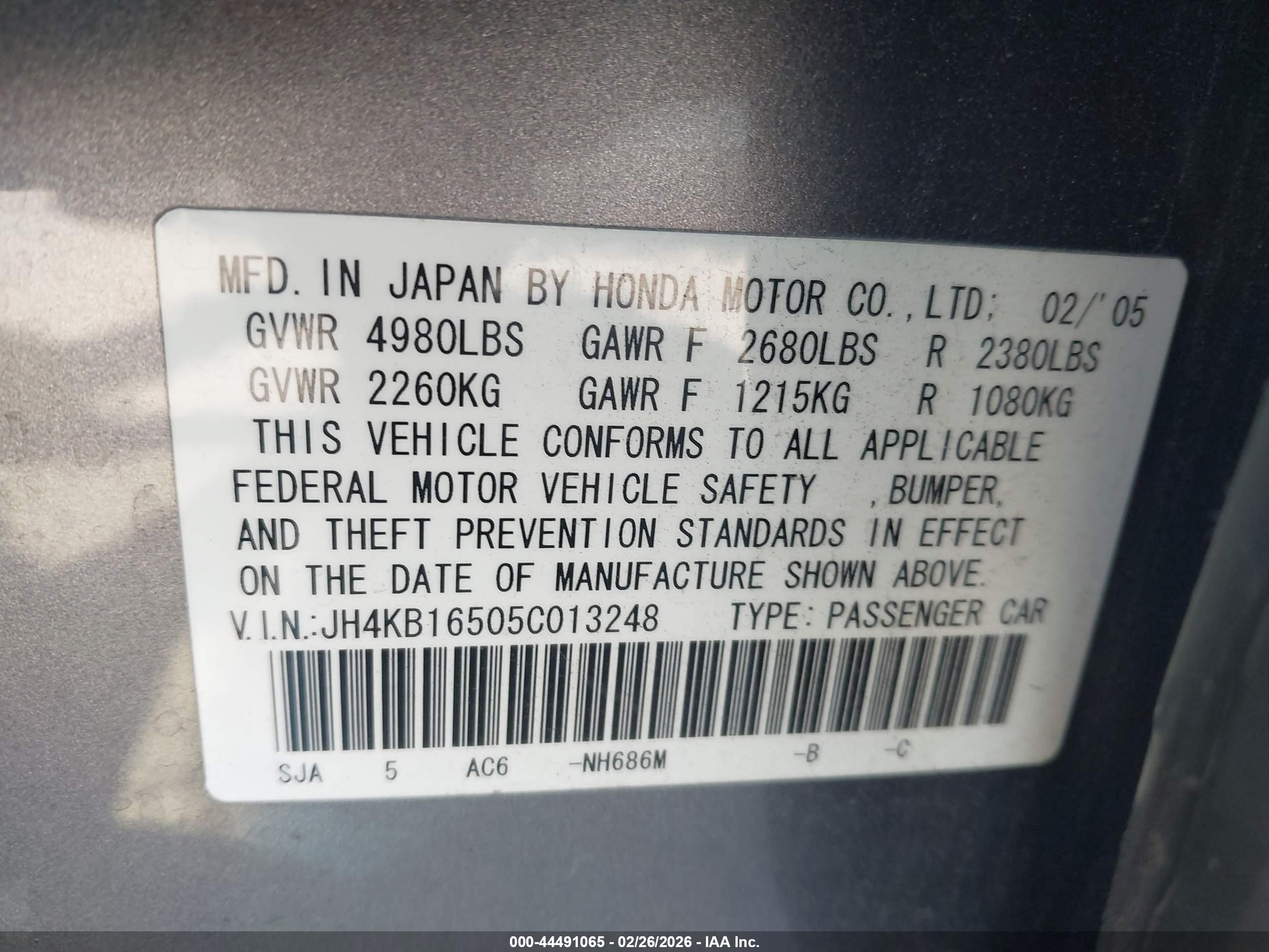 ACURA RL image 9