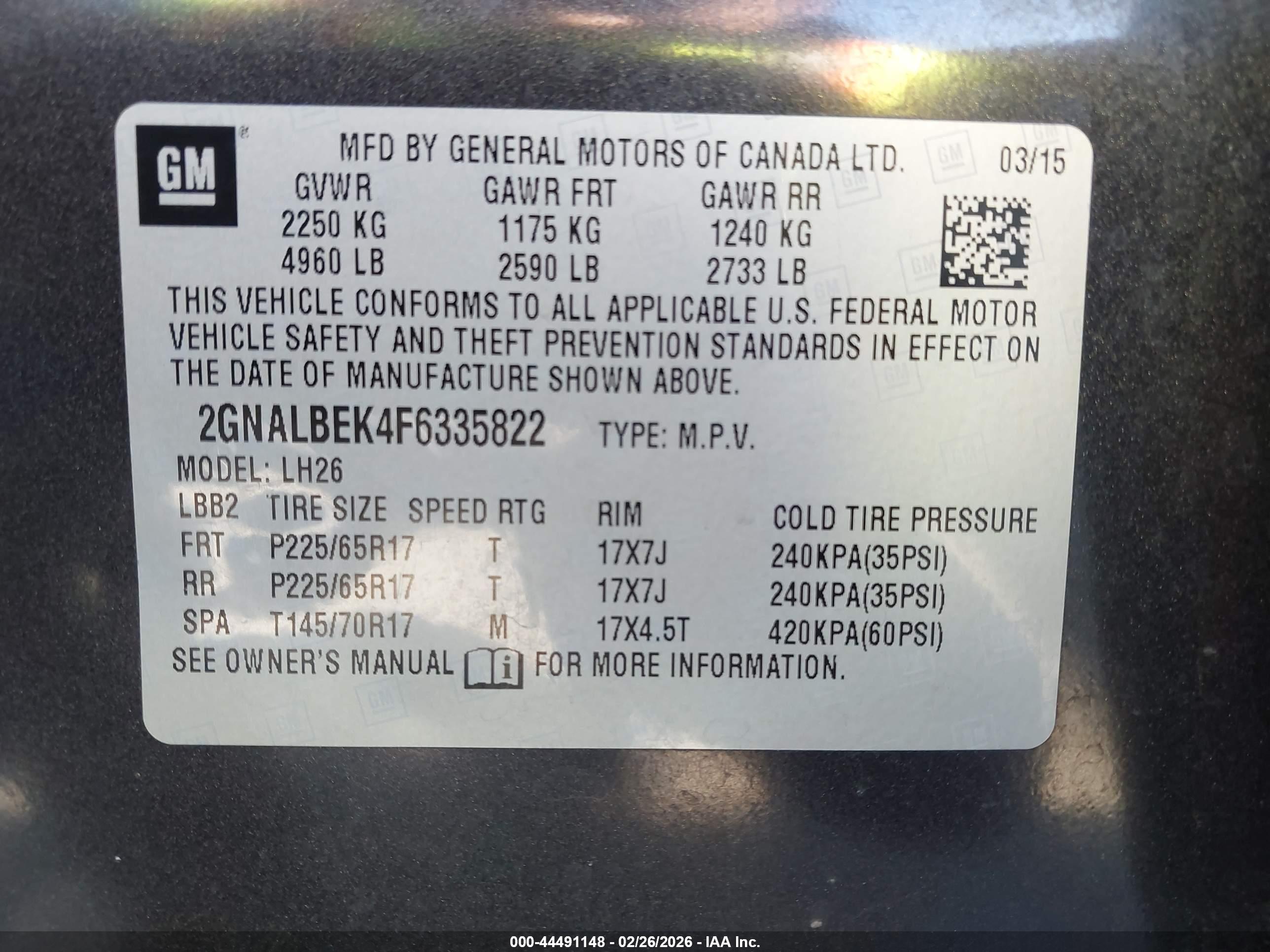 CHEVROLET EQUINOX image 9