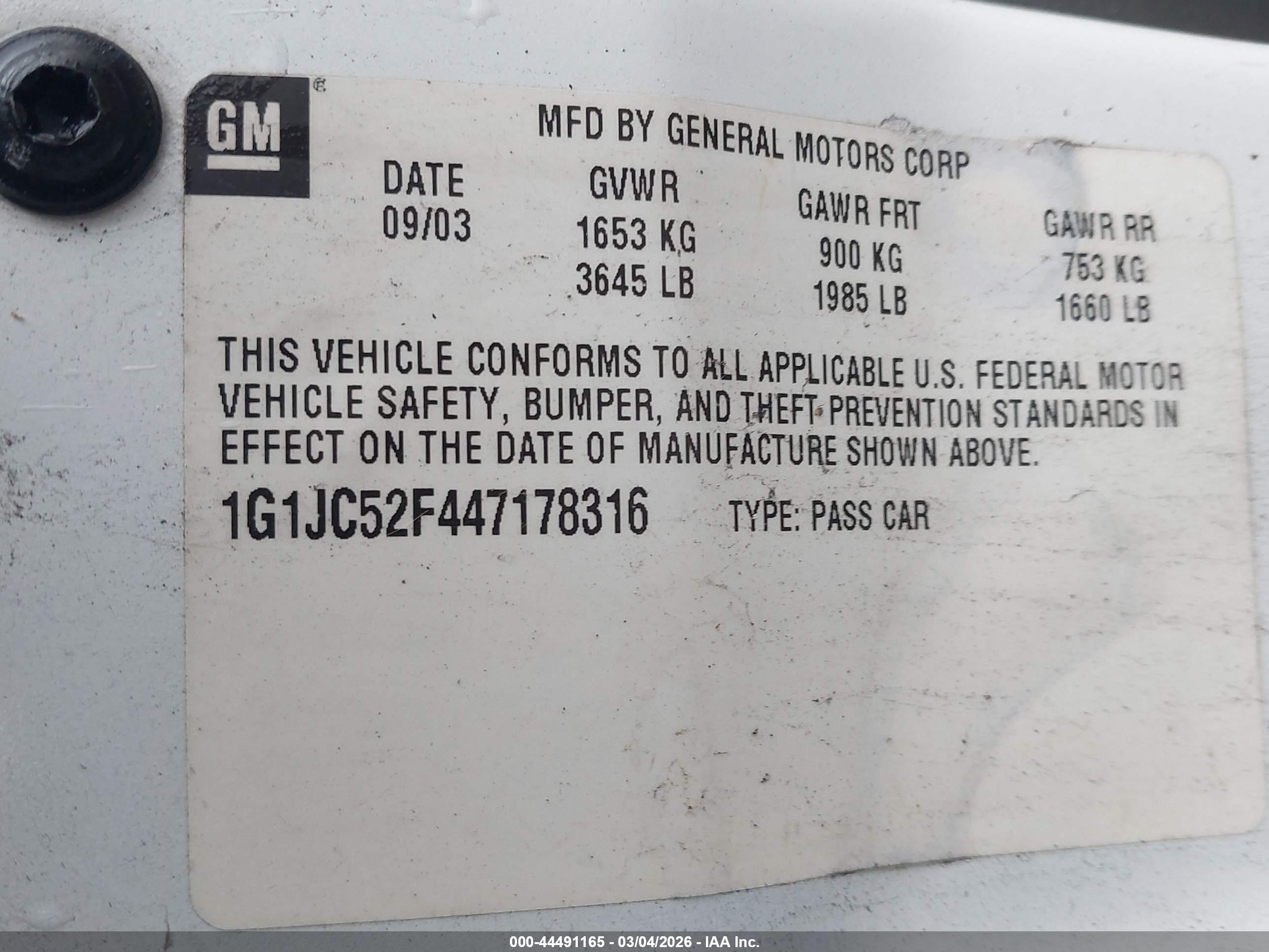 CHEVROLET CAVALIER image 9