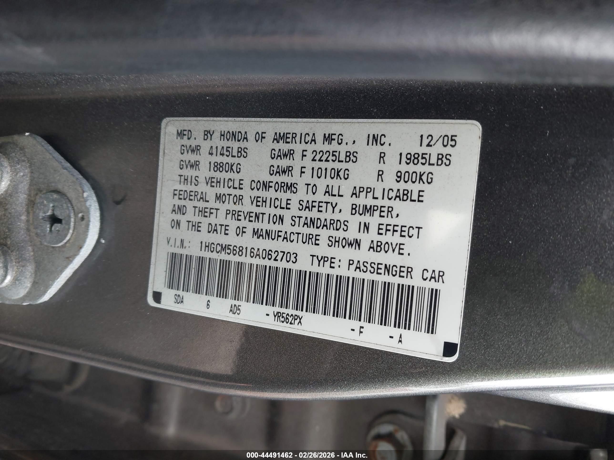 HONDA ACCORD image 9