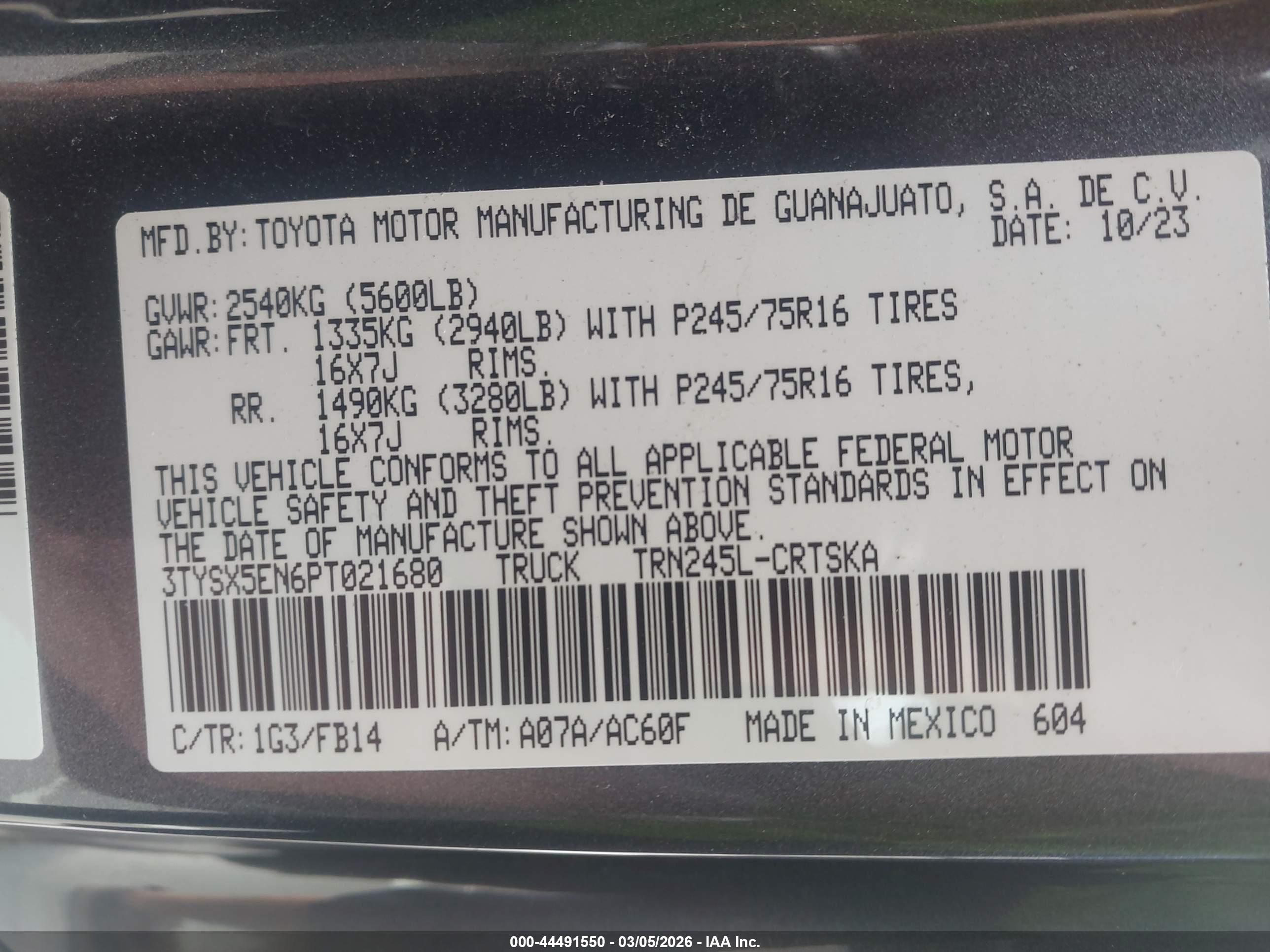 TOYOTA TACOMA image 9