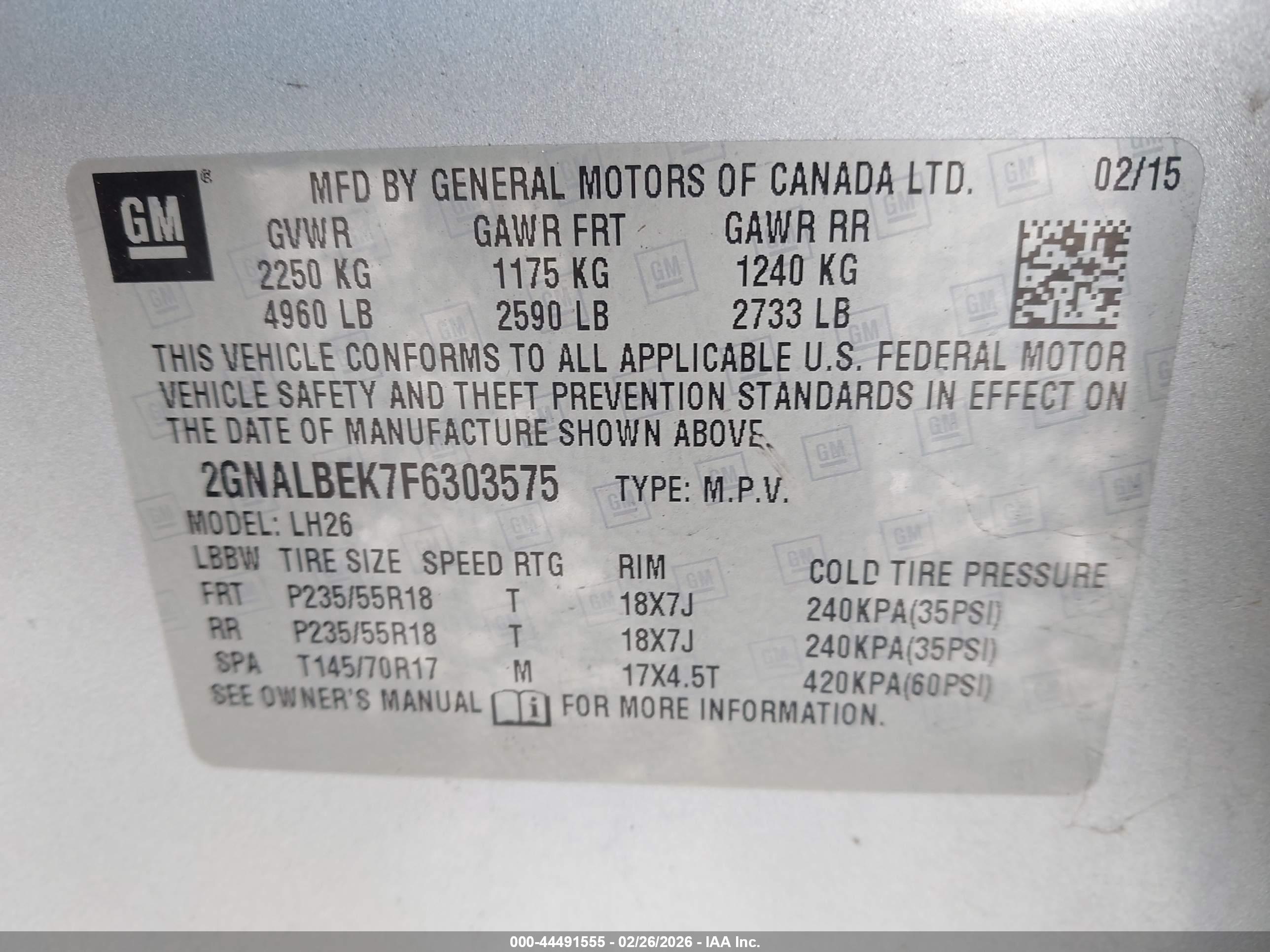 CHEVROLET EQUINOX image 9