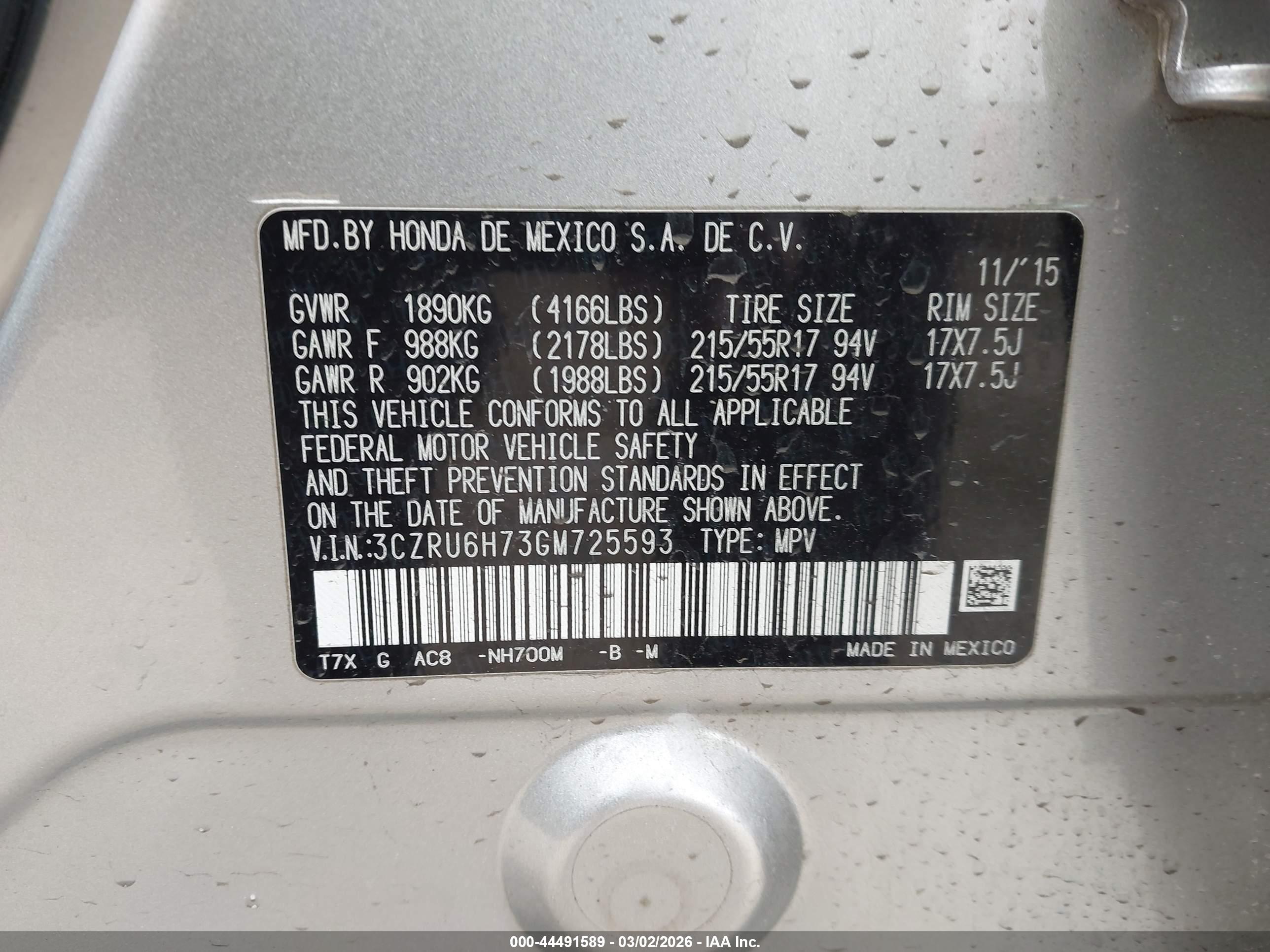 HONDA HR-V image 9