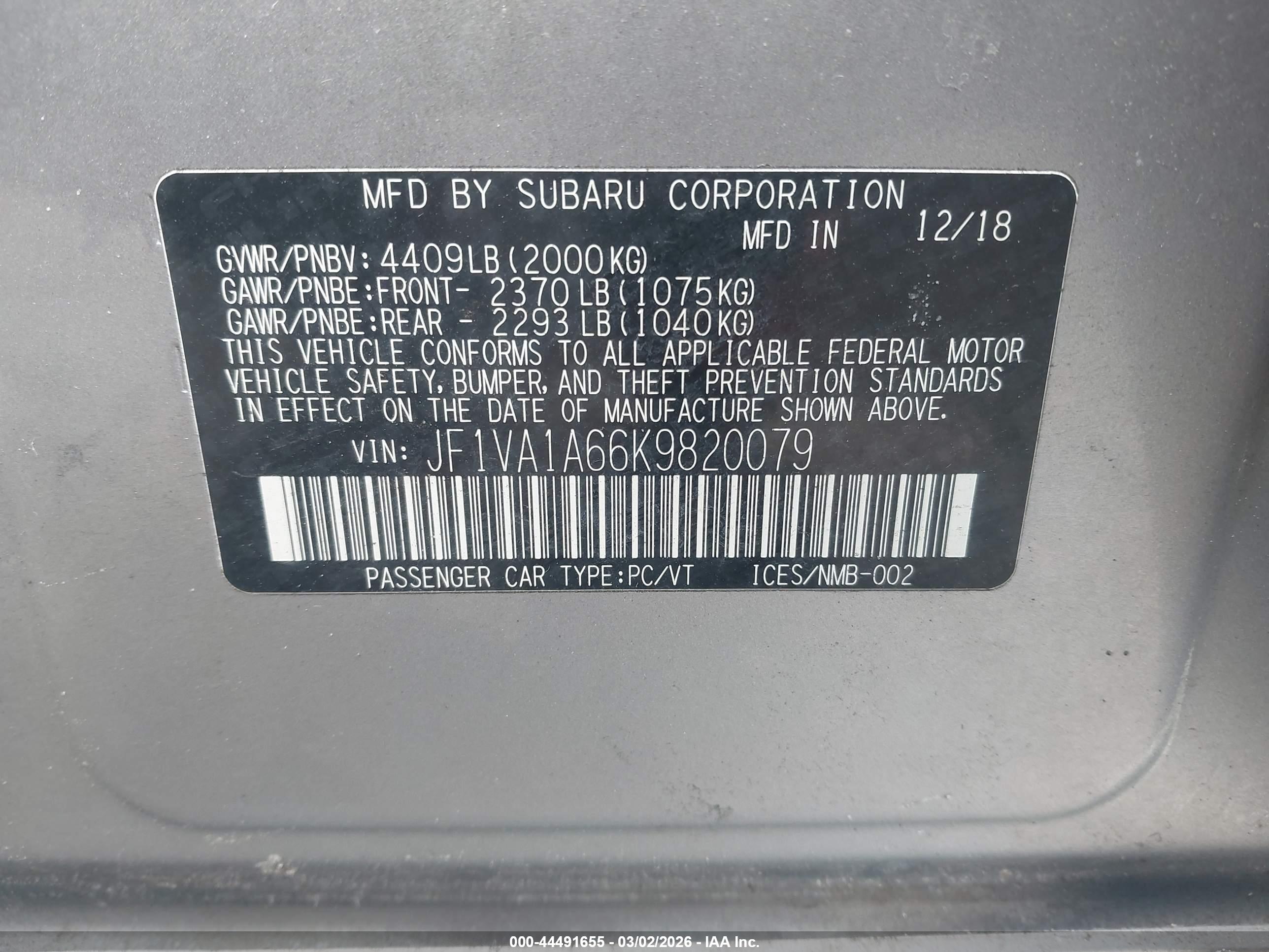 SUBARU WRX image 9