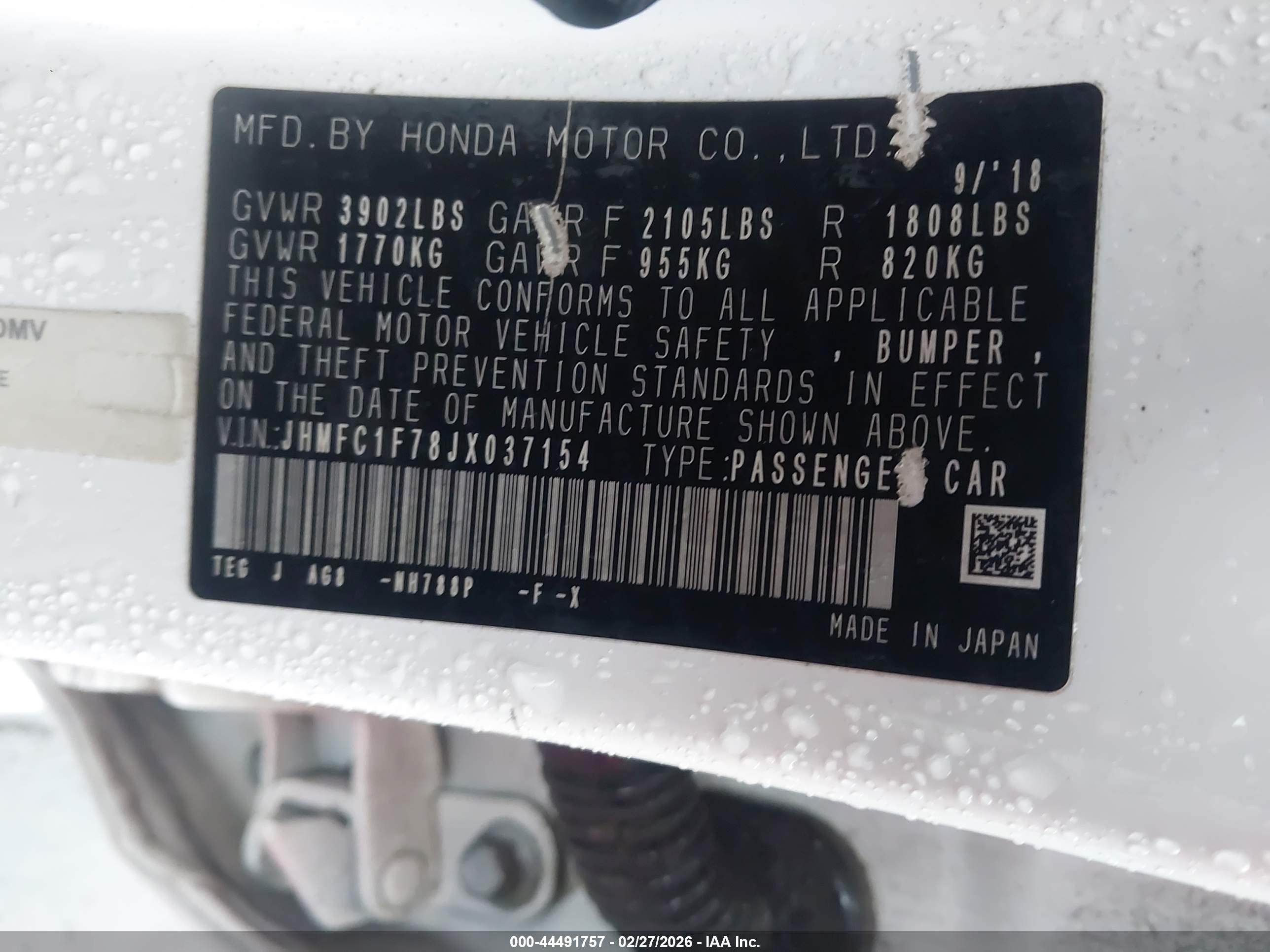 HONDA CIVIC image 9